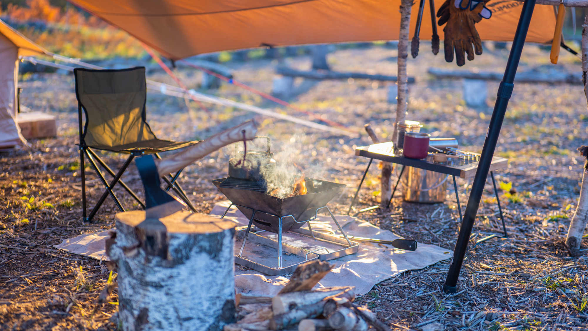 焚火セットのご用意がございます!(有料)