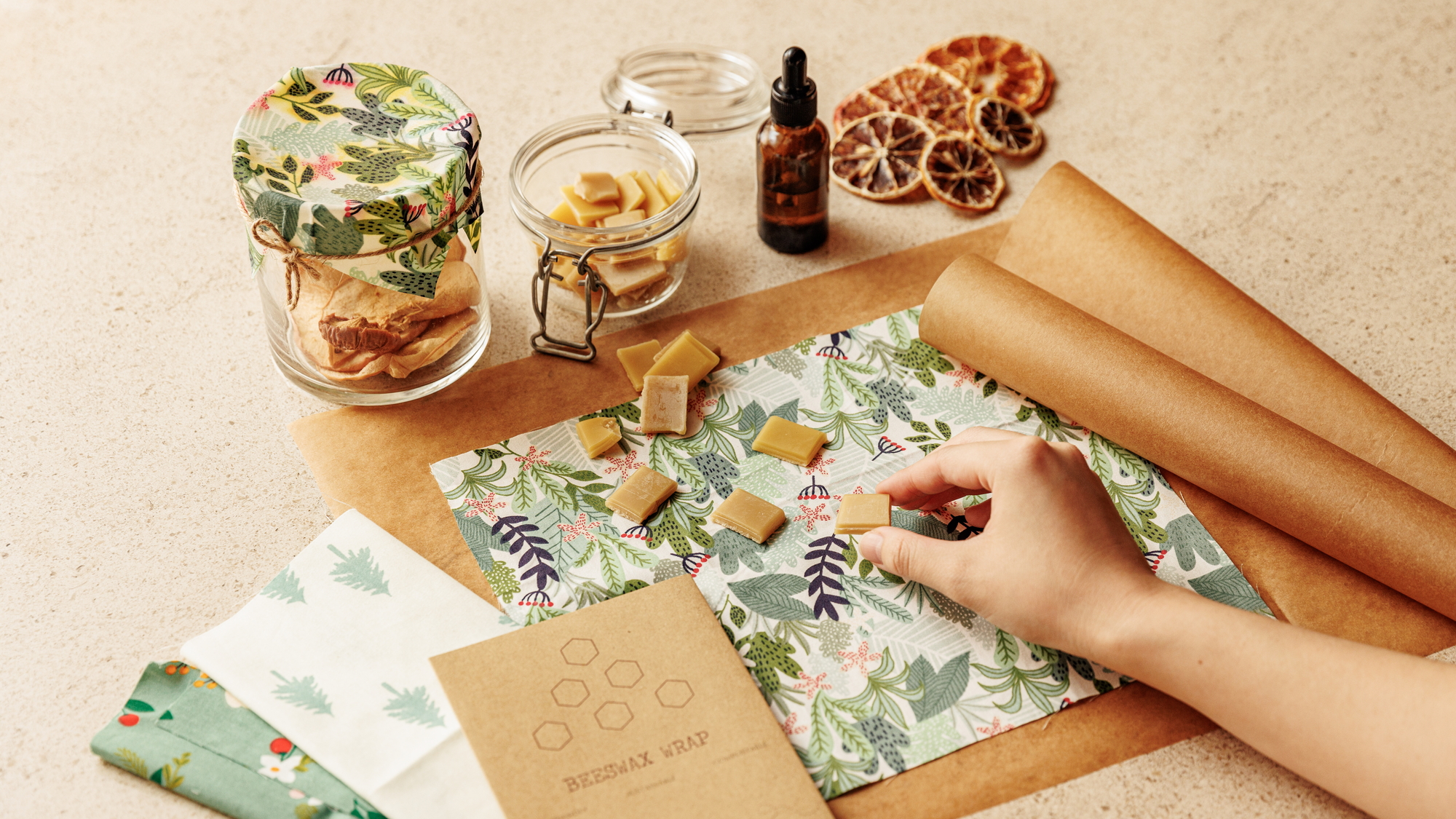 ビーズワックスラップ作り ワークショップ