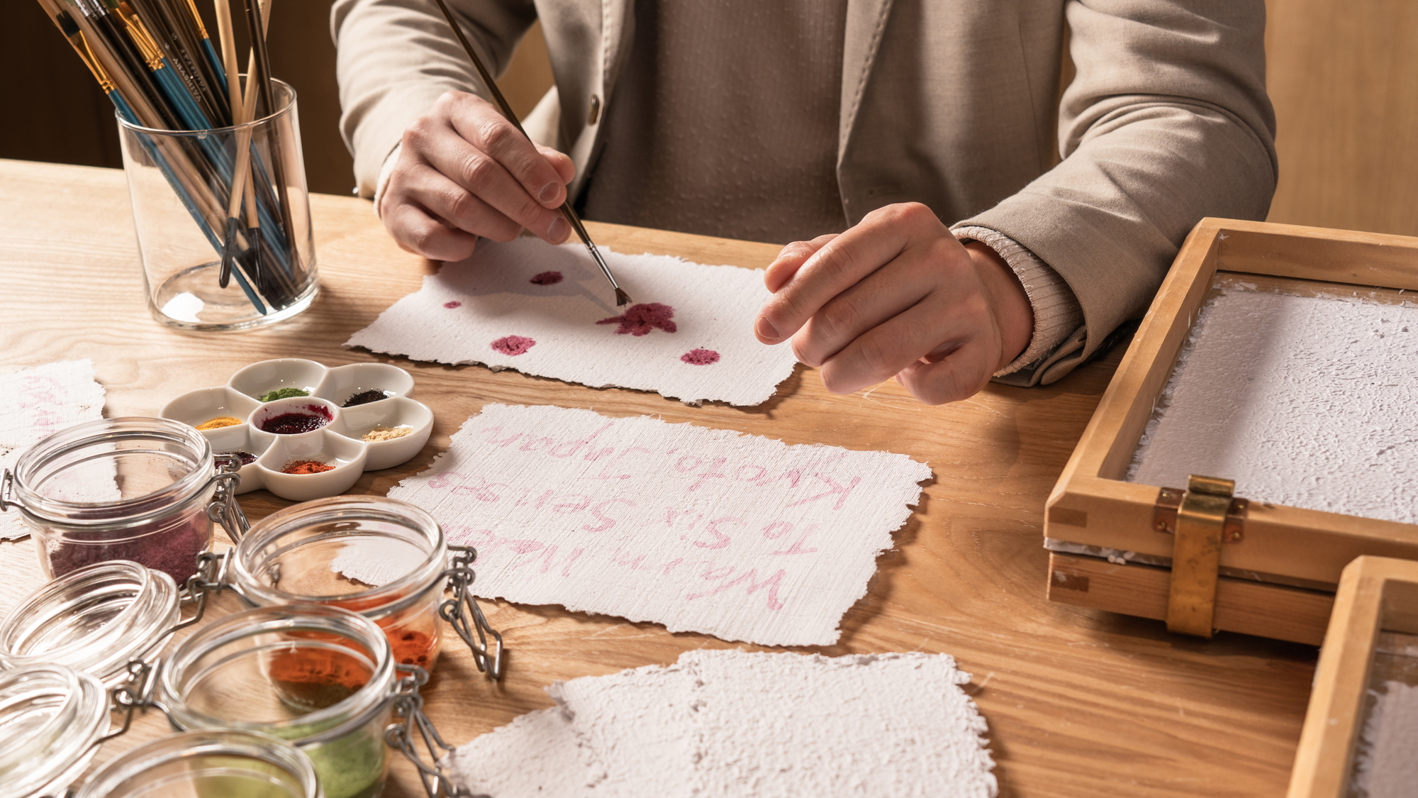 グリーティングカードのリサイクルワークショップ