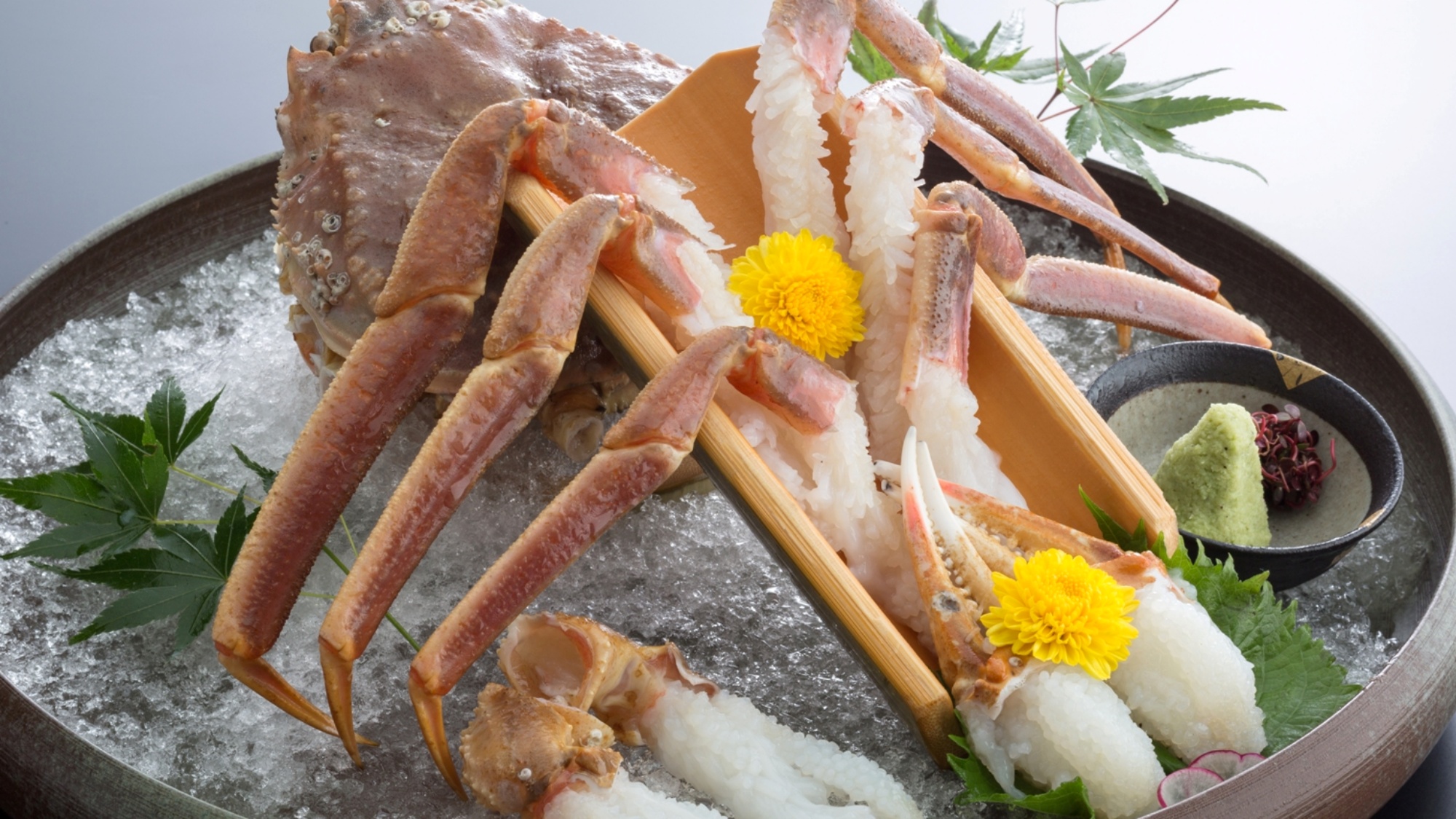 *新鮮な生の越前かにだから美味しい蟹刺し（イメージ）