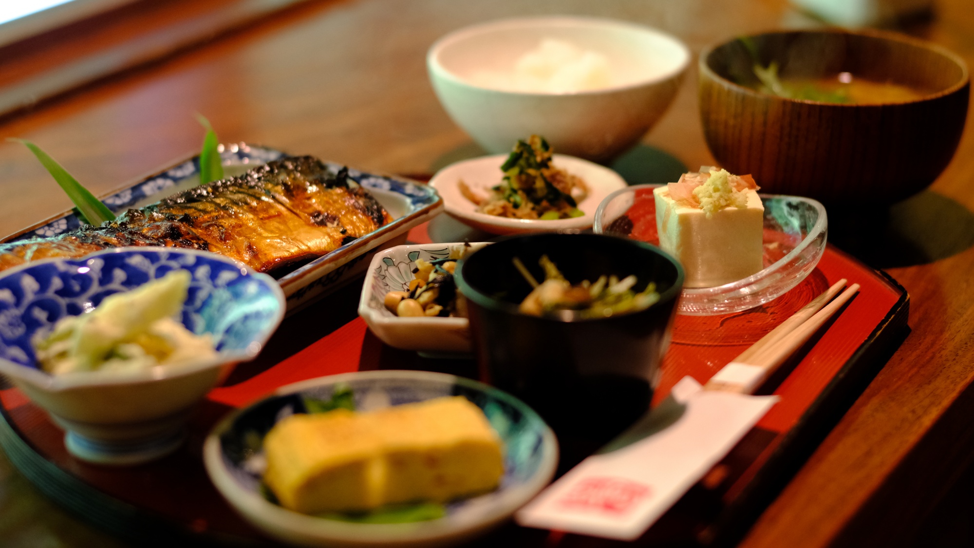 【朝食一例】提携レストラン「ゆるり」の和膳