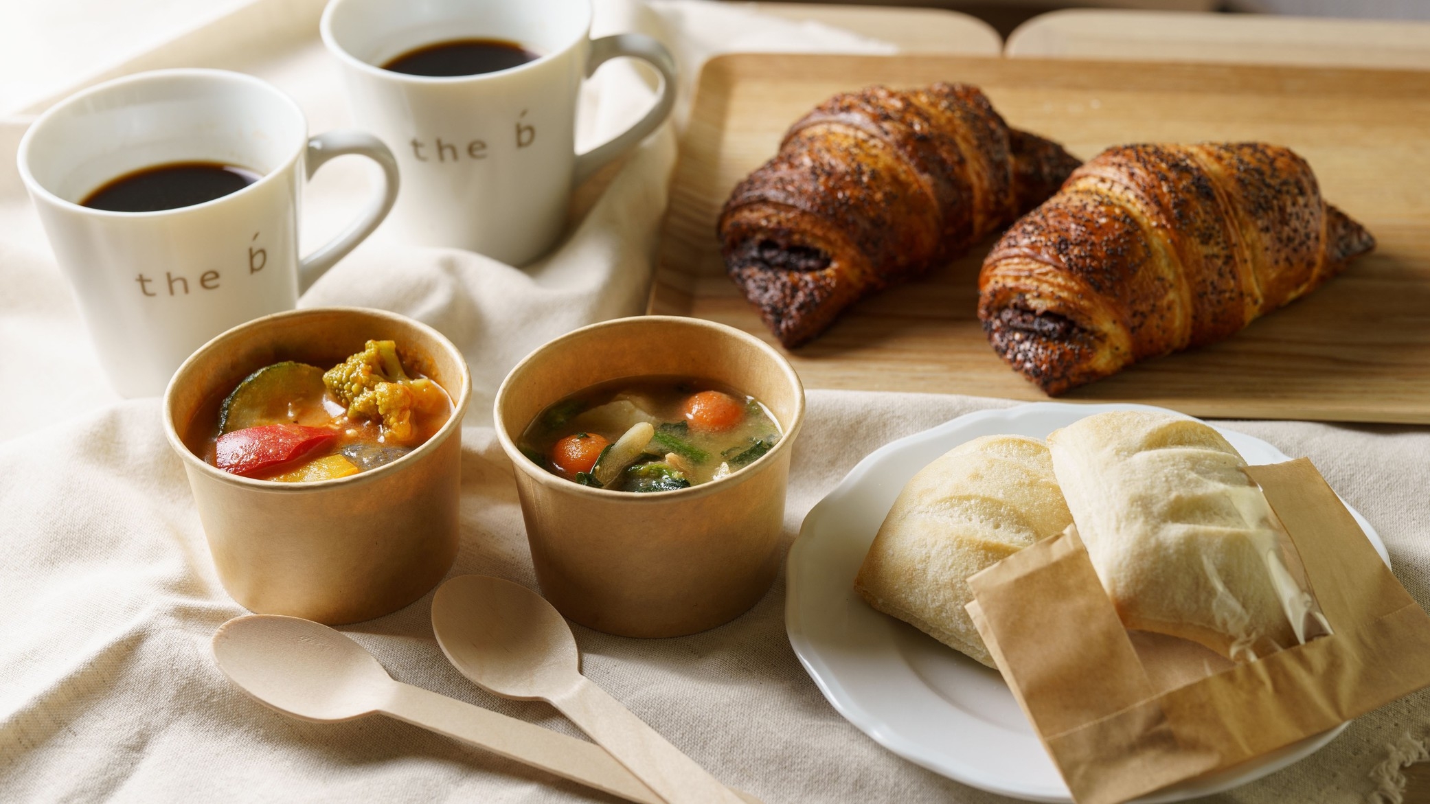 【スタンダードプラン】【軽朝食付】すすきの駅から徒歩３分◇ゴロゴロ野菜のスープとパンの朝ごはん
