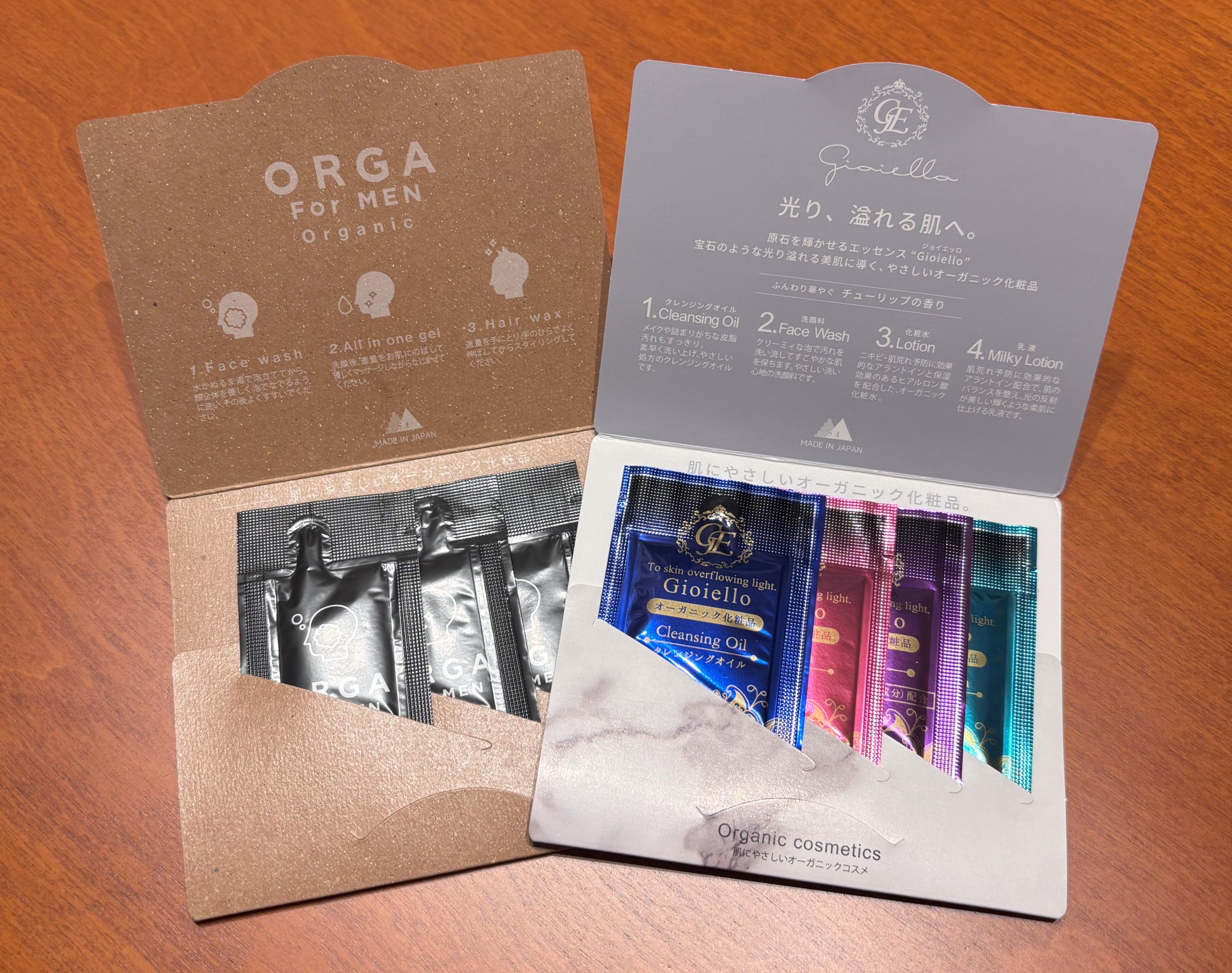 男女別化粧品