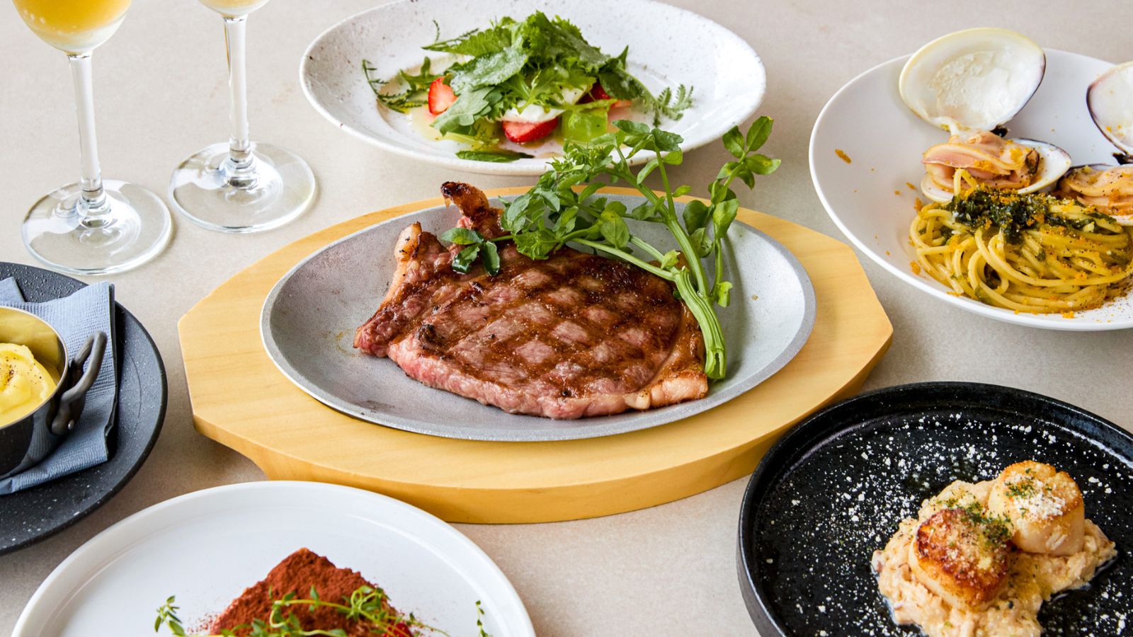 【期間限定】｜「BPC SIRLOIN STEAK COURSE」グラスシャンパン付き