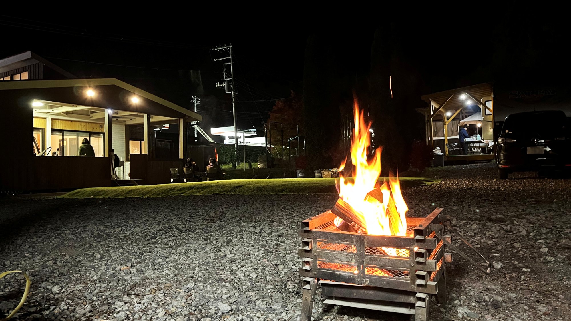 ・【焚火】焚火を囲んで、おしゃべりしたりマシュマロを焼いたり&hellip;思い出作りに。