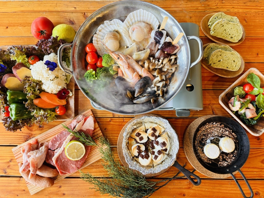 【1泊2食】【ペット可】愛犬とグランピング！ワンちゃん5頭まで無料！お酒・ジュースの飲み放題付！