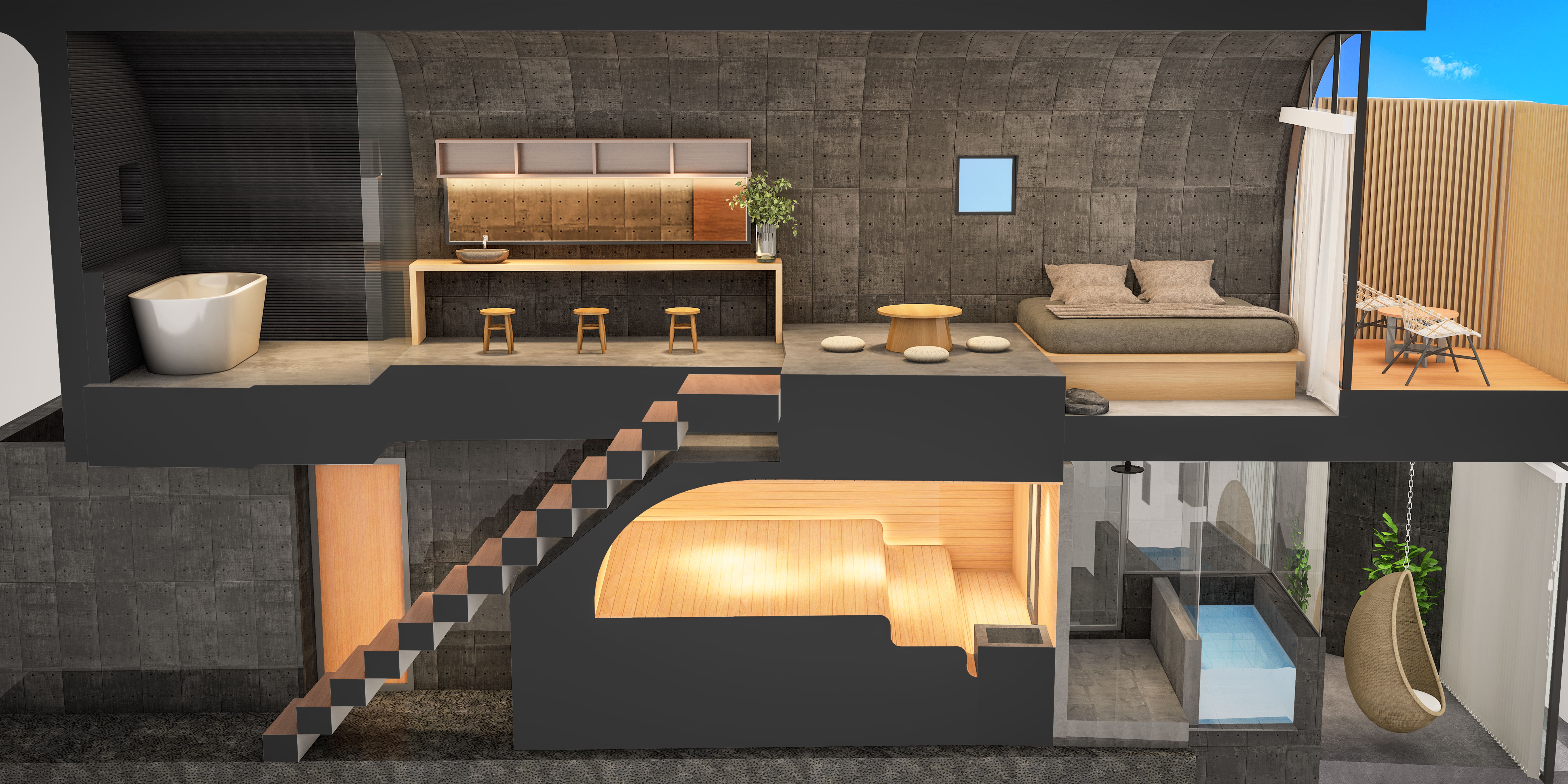 3rd ARCH 昼間のお部屋のイメージ