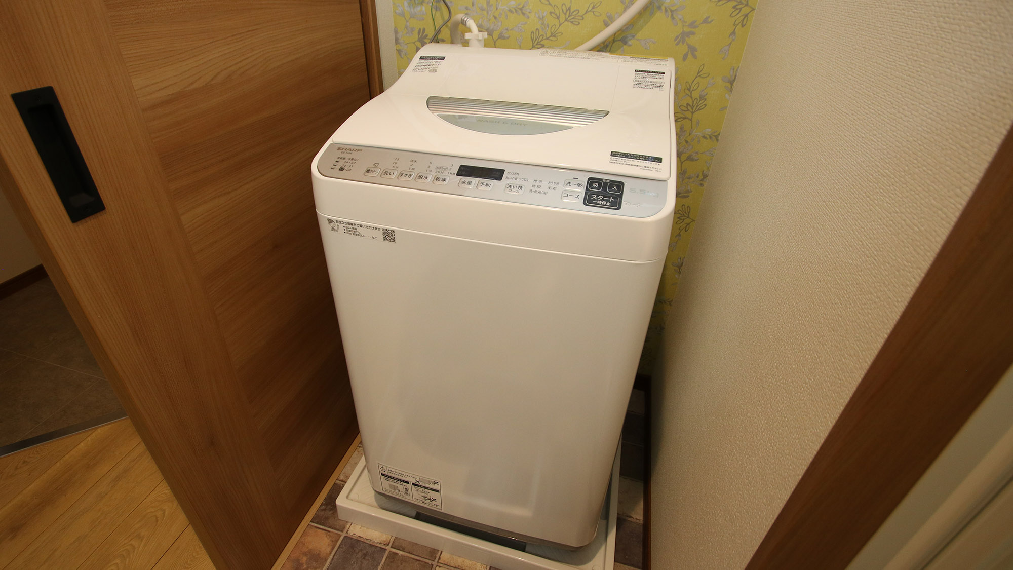 ・【洗濯機】長期滞在時に便利。かさばる衣類の荷物を減らせます
