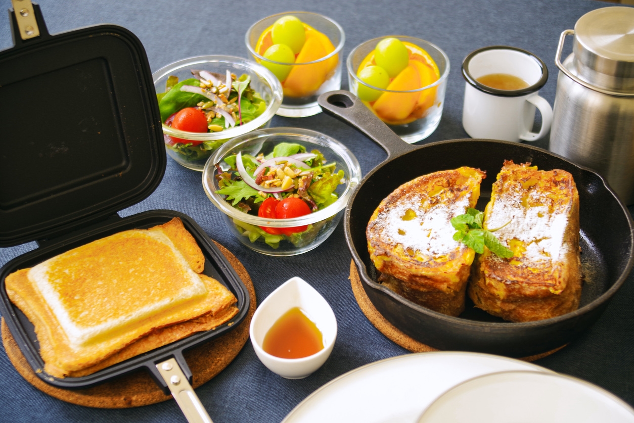【夕・朝食付き】きのこ鴨鍋で秋グランピング
