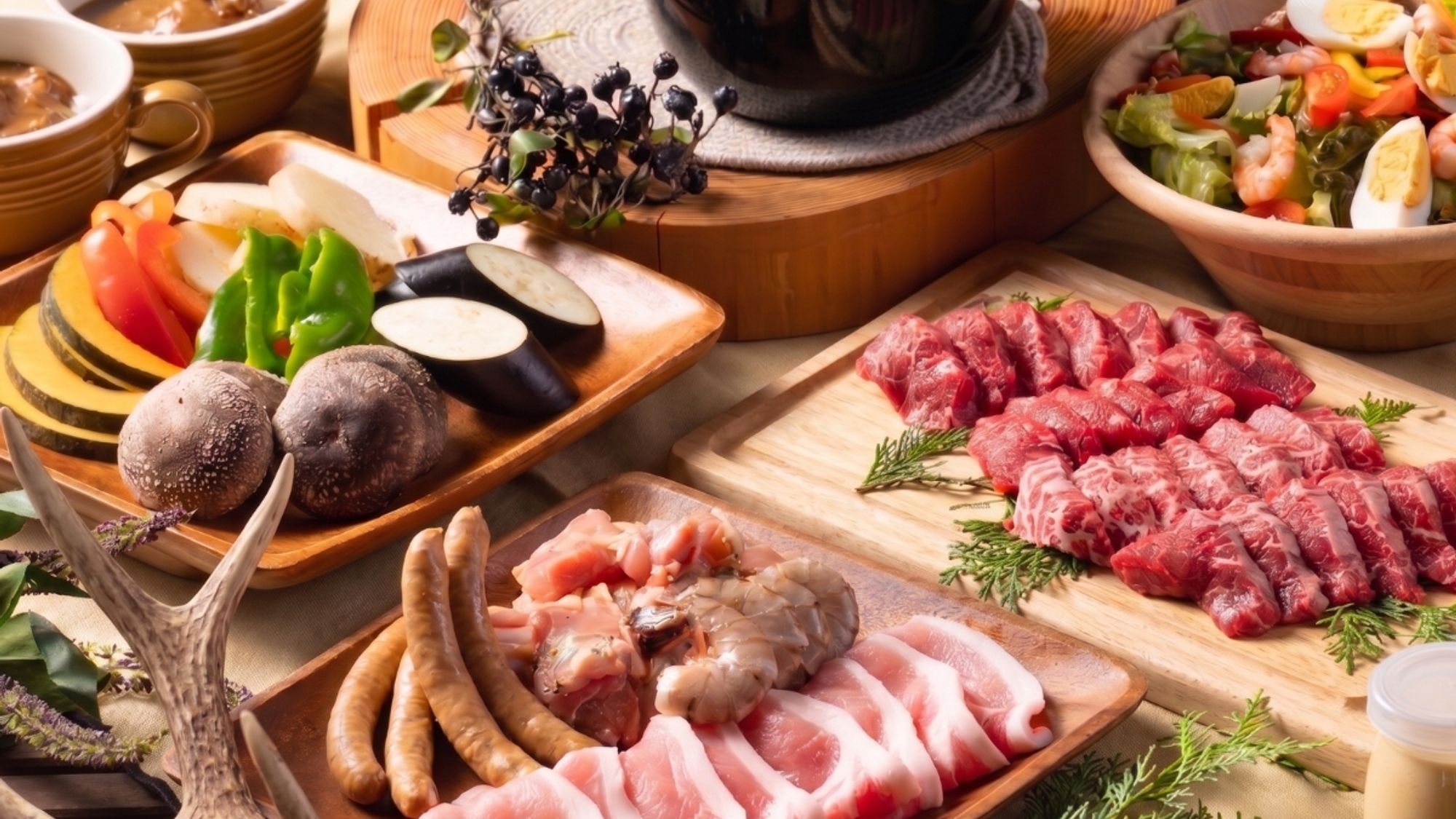 【BBQ-リーズナブル-】手ぶらでOK◎食材・機材・片付けおまかせ！新鮮ジビエも味わえるお手軽BBQ