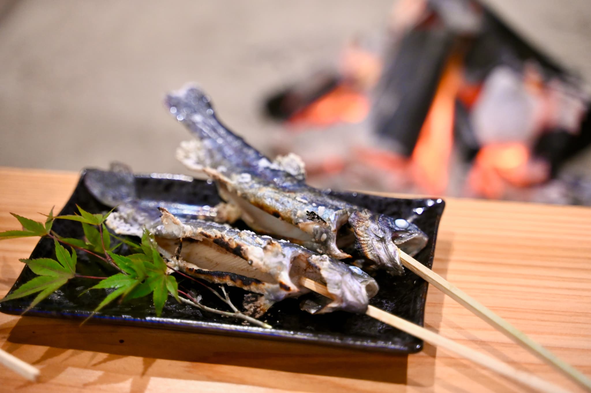 追加メニューも豊富ニジマス・アユ