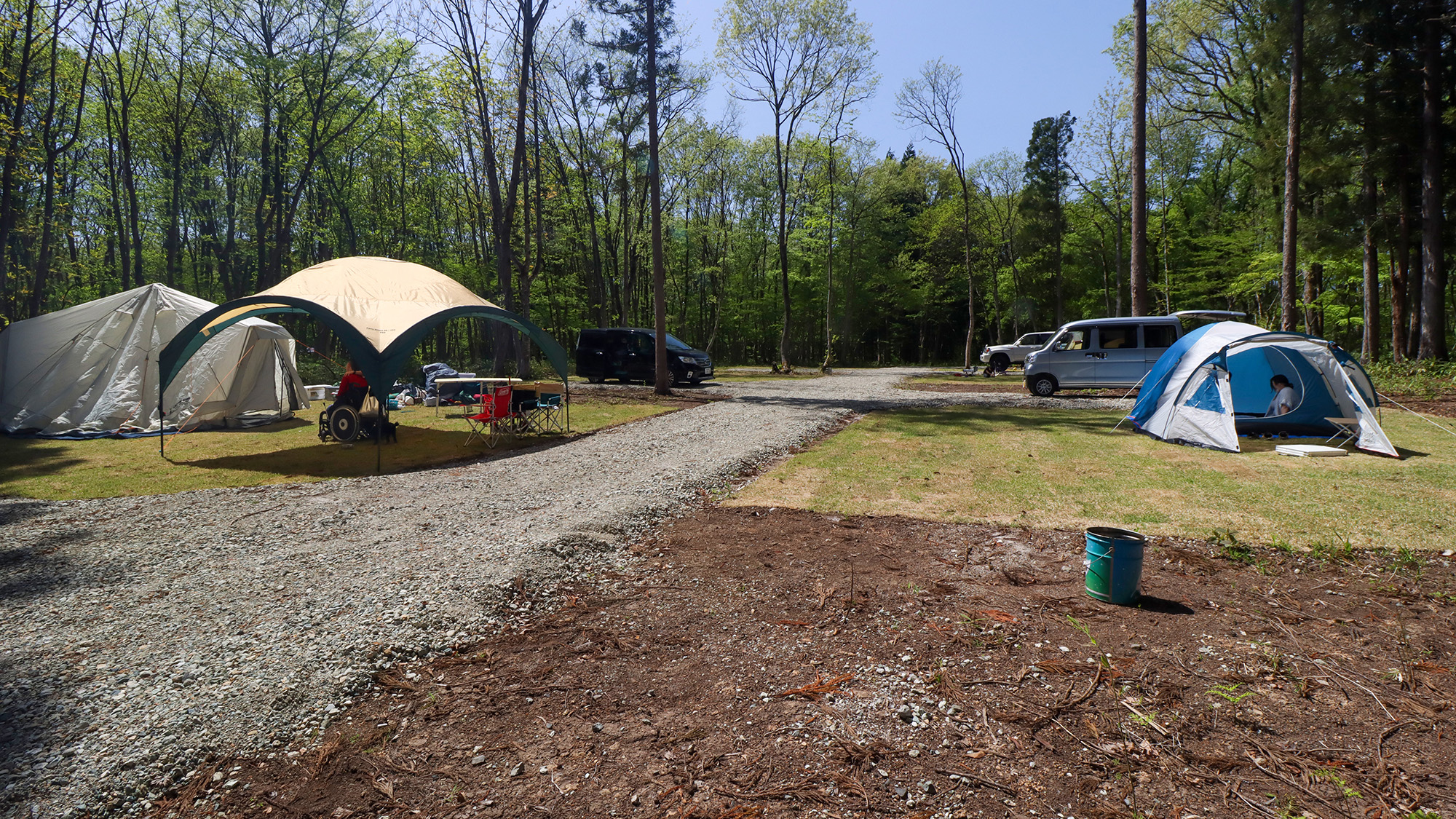 #オートキャンプ場 車の横づけ可能!食材付のお手軽BBQ!