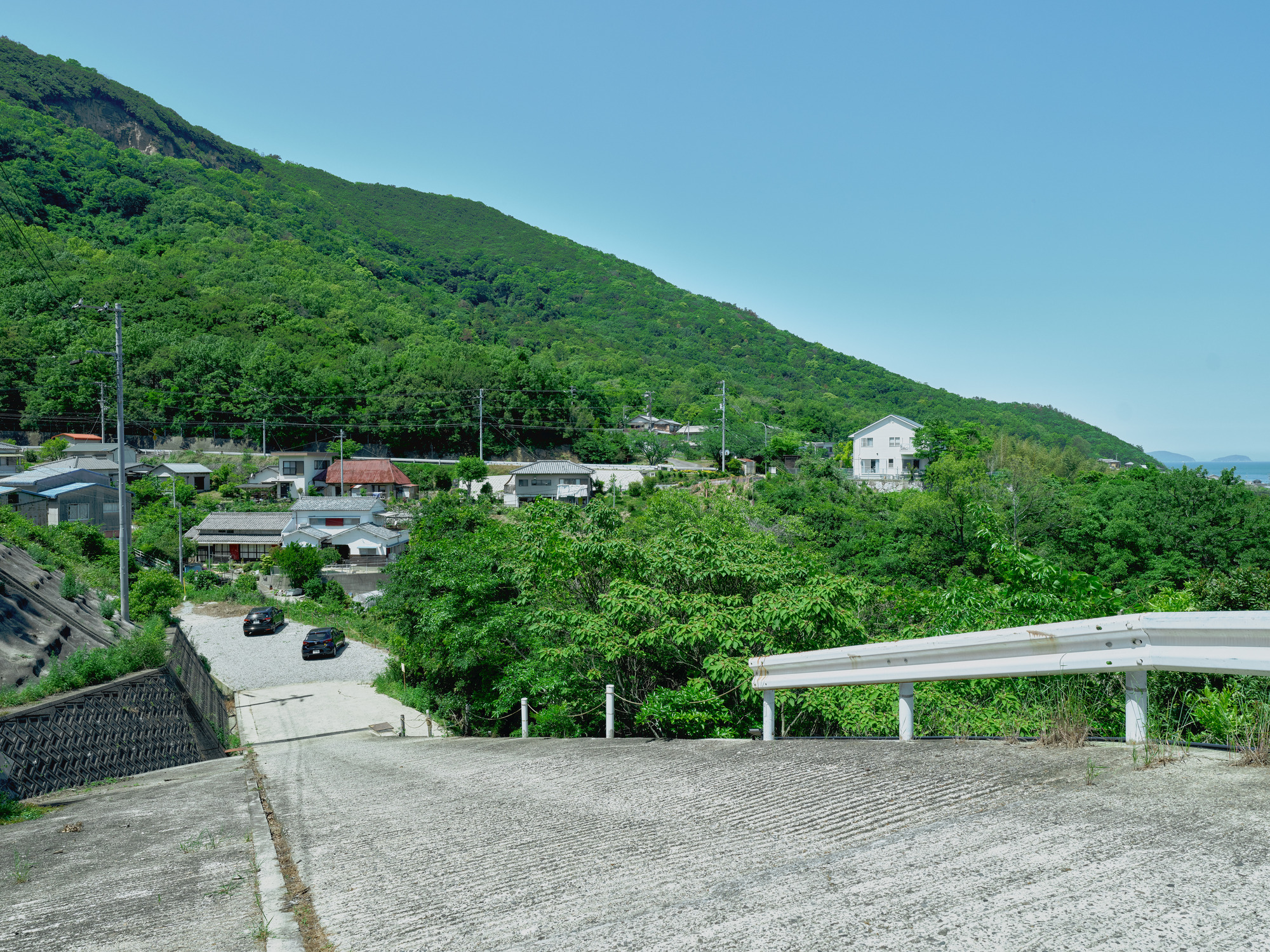 駐車場への入り口