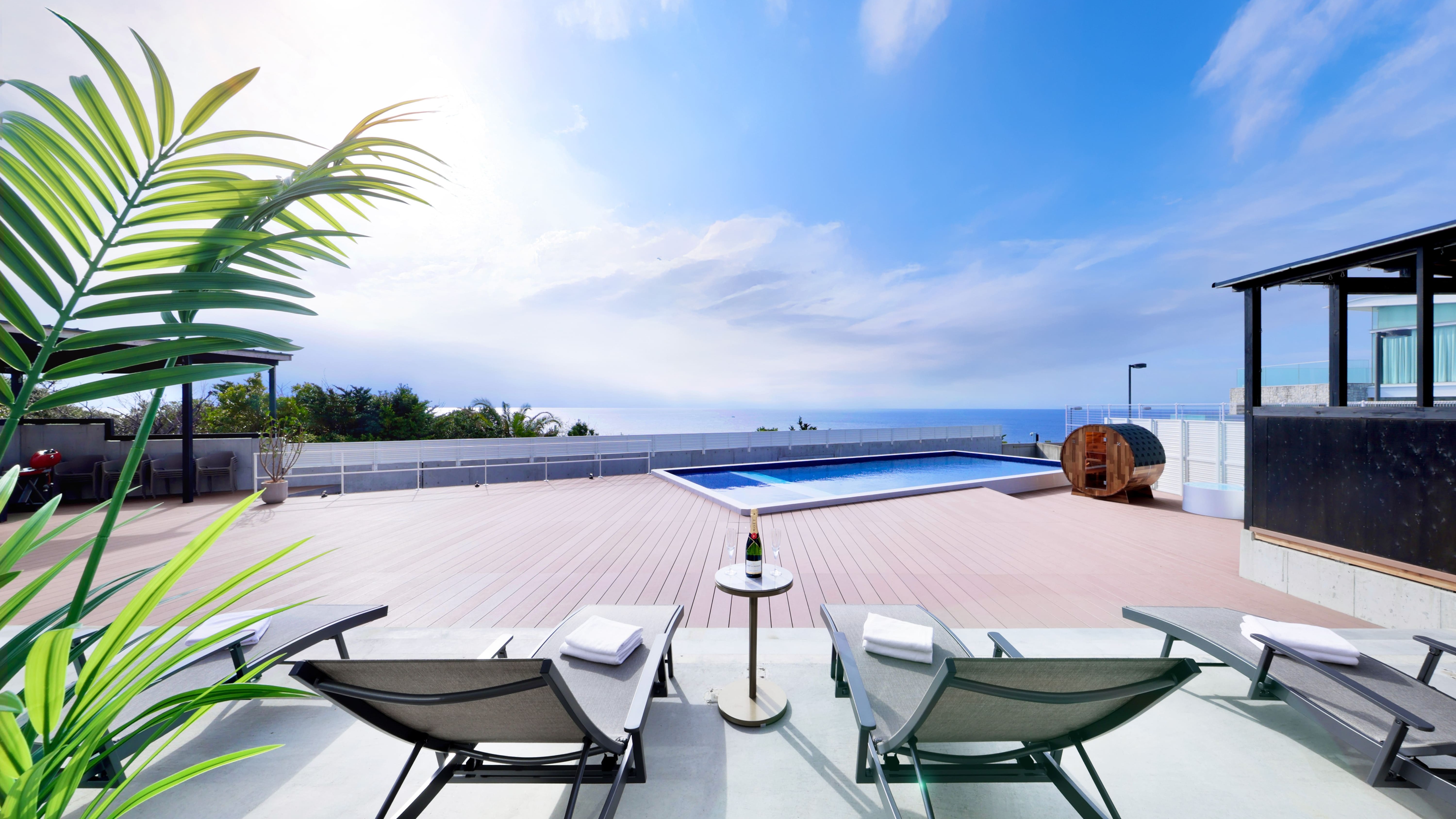 別邸_最大32名定員［特大プール＆ジャグジー＆天然温泉＆サウナ＆プロジェクター］