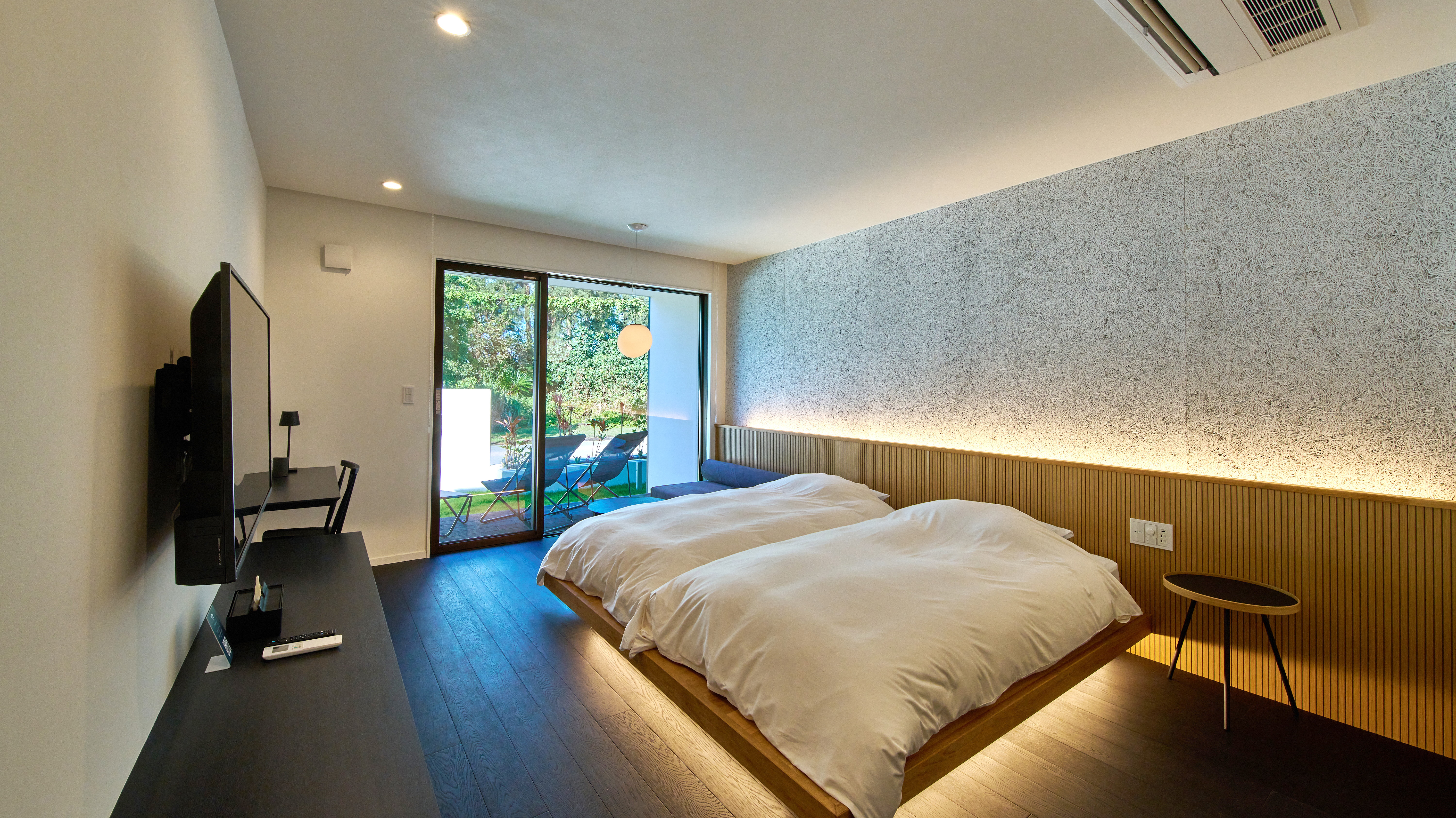 A棟1Fツイン_ベッドルーム