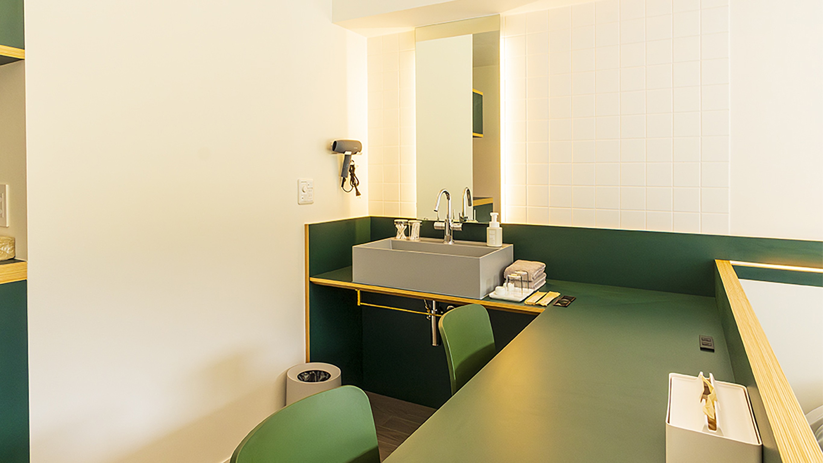 C棟1Fバスルーム付ツイン_パウダールーム