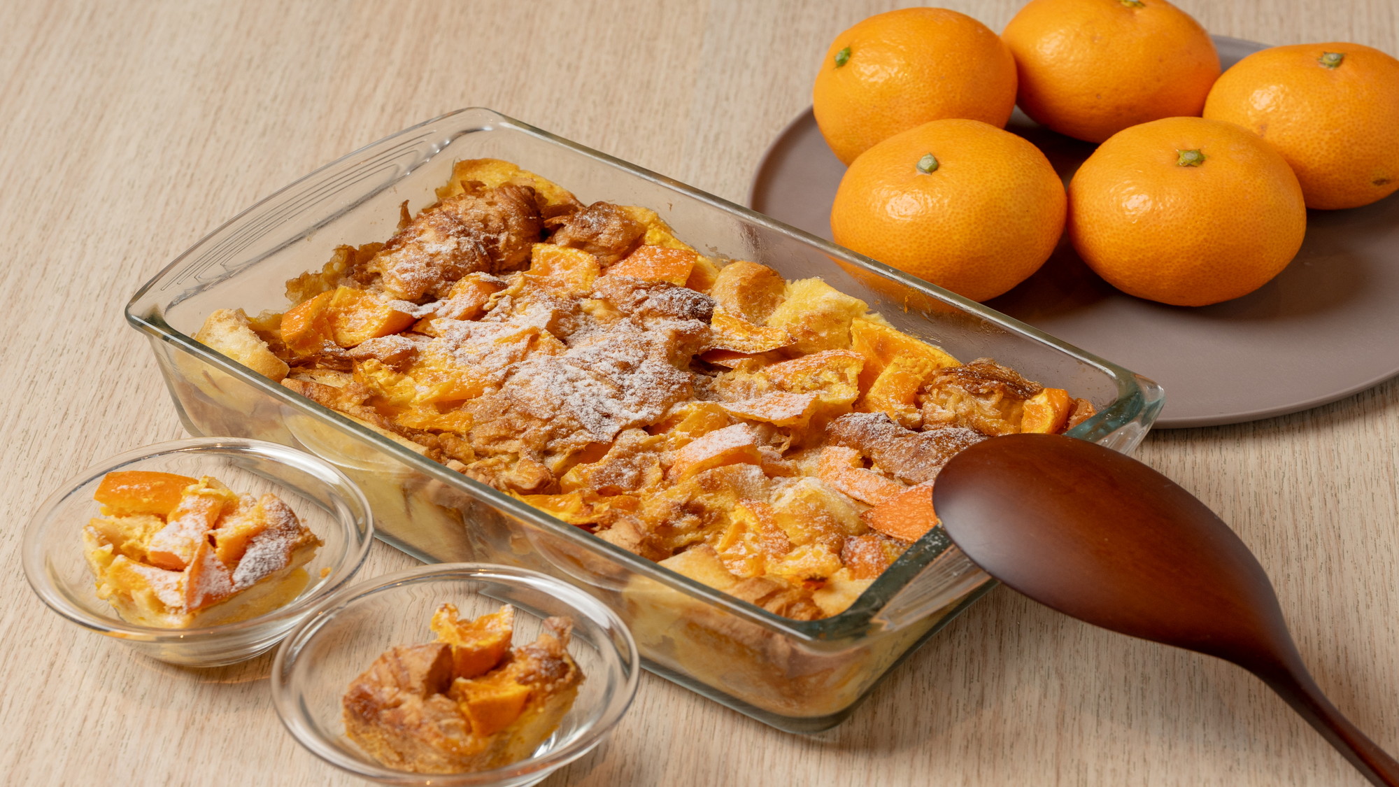 【パンプティングケーキ】熊本名産「デコポン」を使ったデザートメニューです。