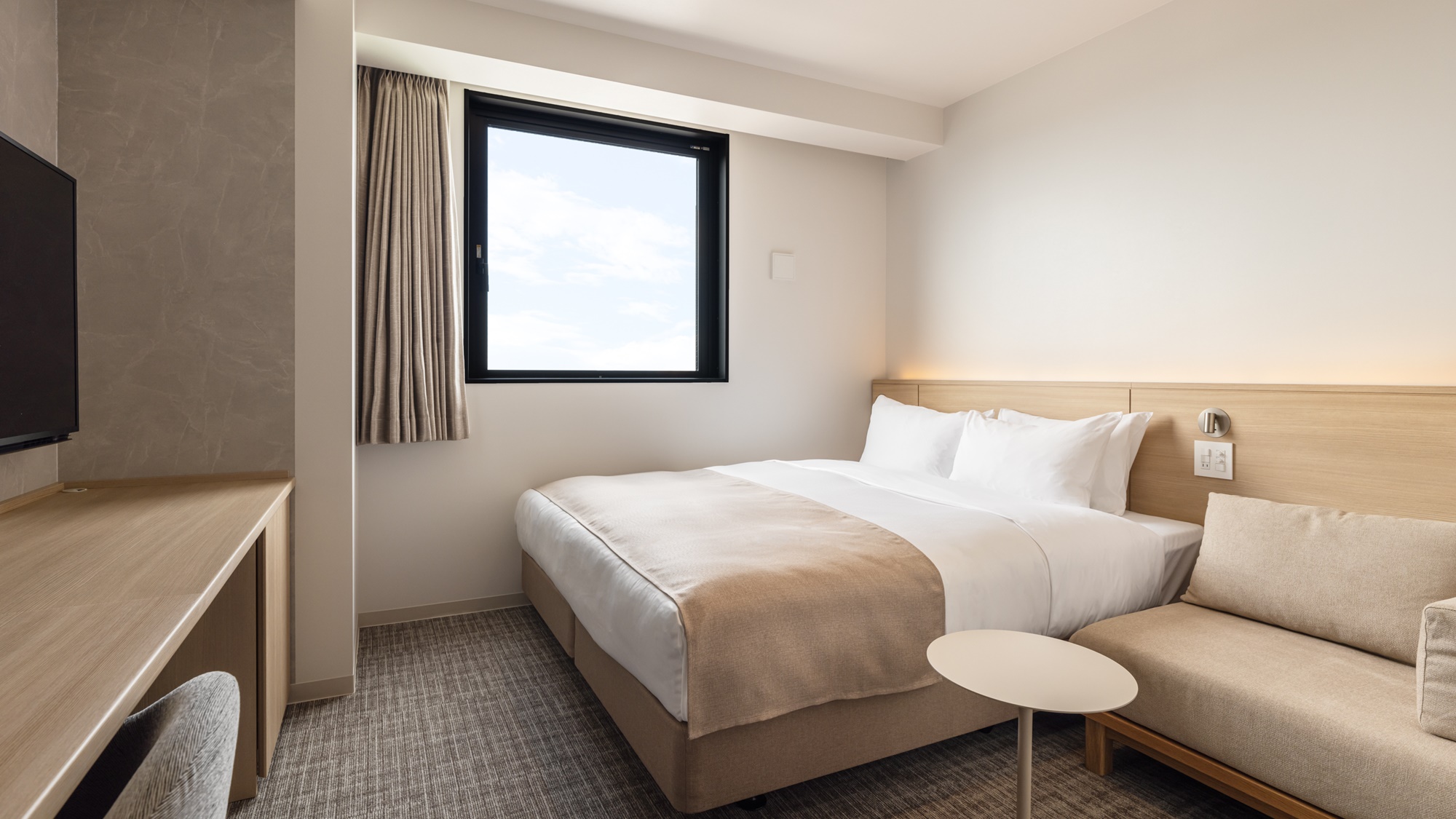 ダブル┃Concept朝-Mane-┃21.9㎡～┃バス洗面台トイレ独立式┃全室禁煙┃