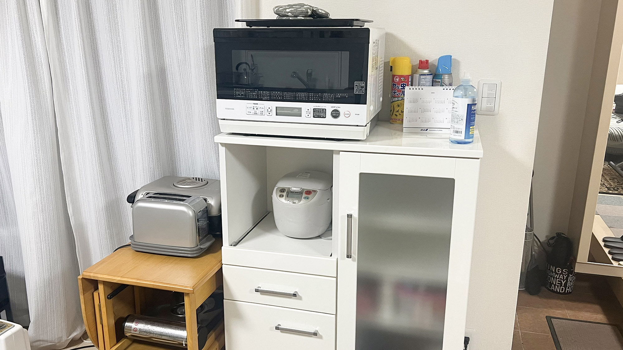 ・【キッチン】電子レンジや炊飯器もございます