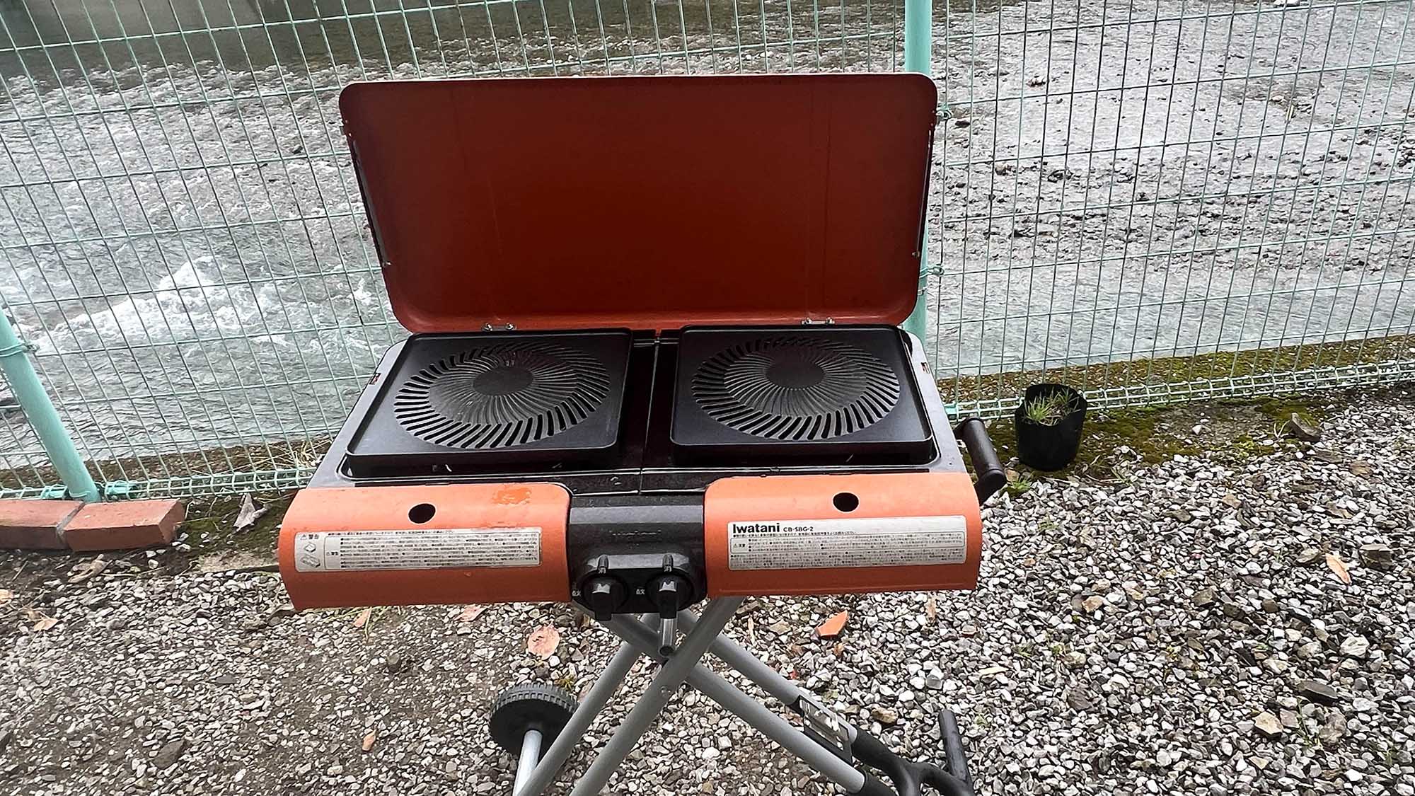 ・【BBQ】無料のBBQガスグリルがございます。ご自由にご使用ください