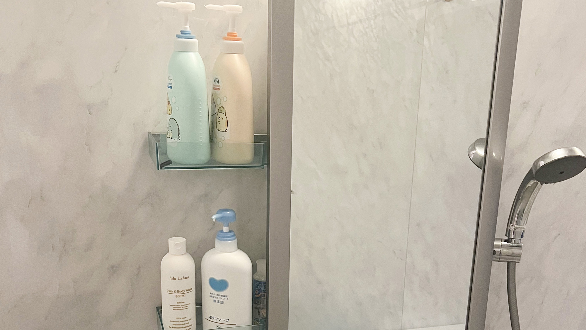 ・【バスルーム】シャンプー・コンディショナー・ボディーソープを完備