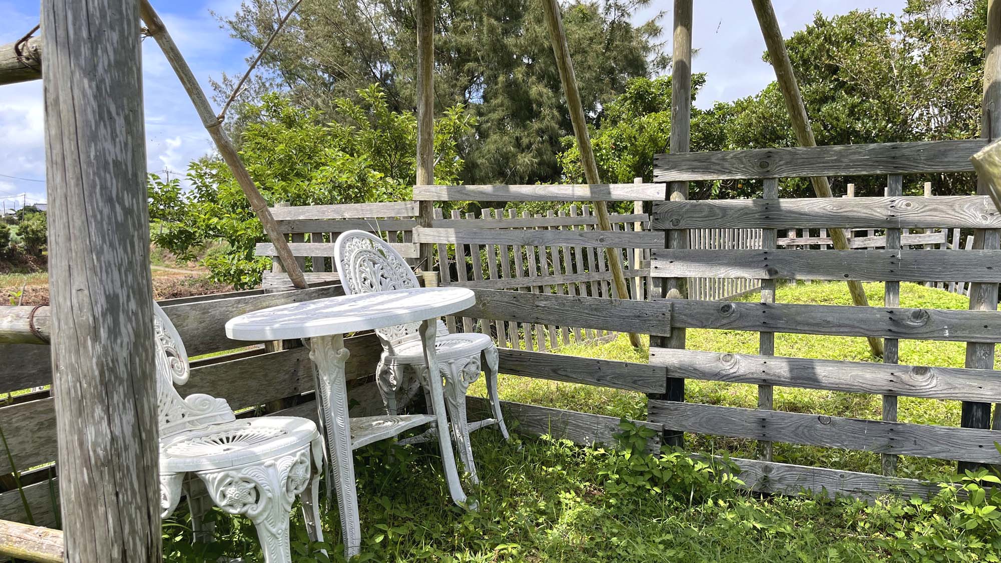 お庭でゆったりとしたお時間を・・・