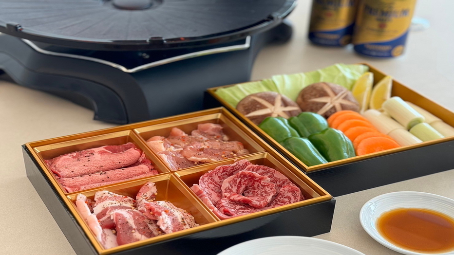 【1泊夕食付き】＜焼き肉Plan＞　海辺のヴィラ◆高級一棟貸し×伊豆・海望むプライベート温泉プール