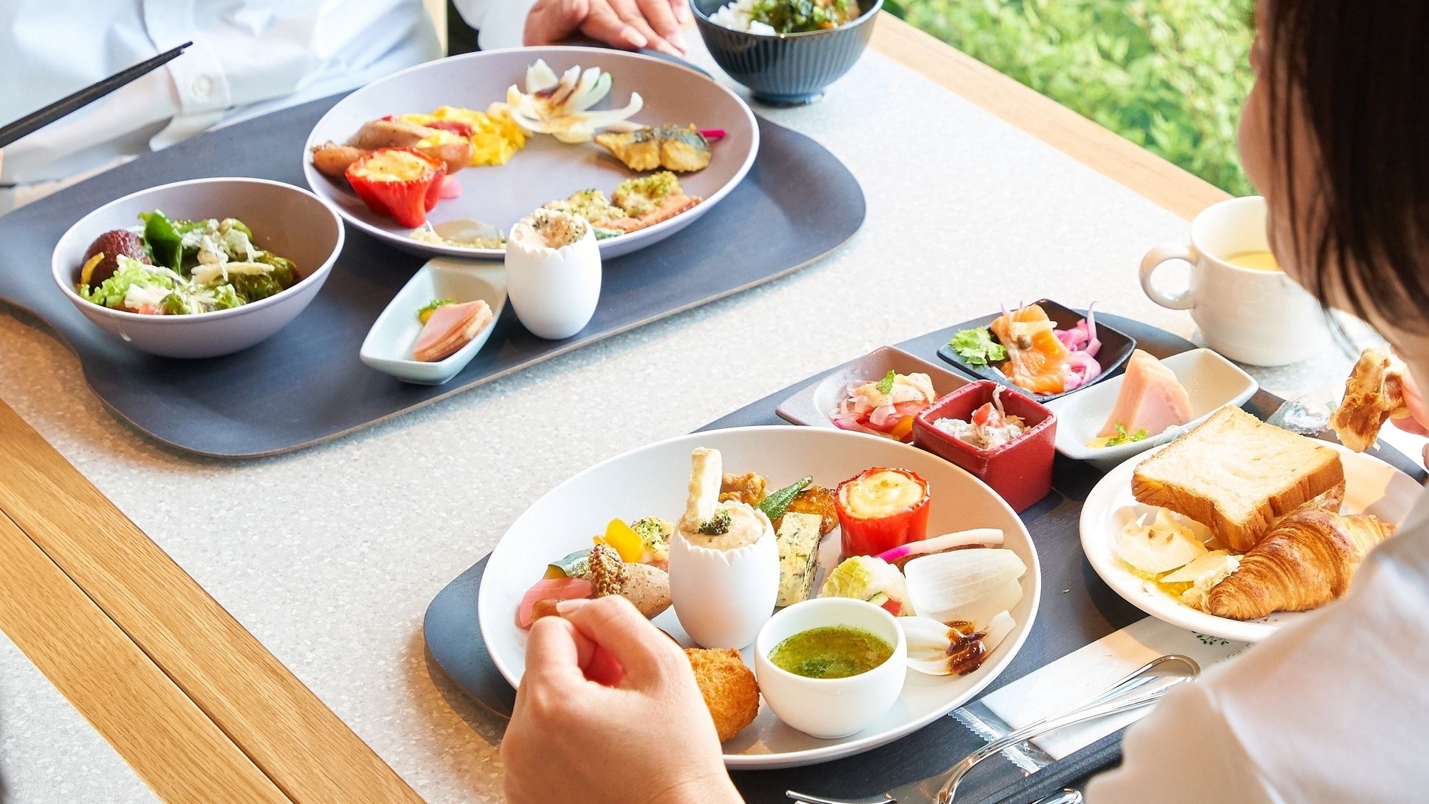 【朝食ブッフェ一例】