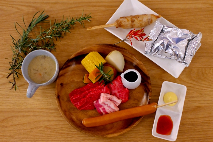 ＜事前決済・返金不可＞【BBQプラン】ディナー・朝食付き｜富士山の大自然で楽しむ贅沢BBQ