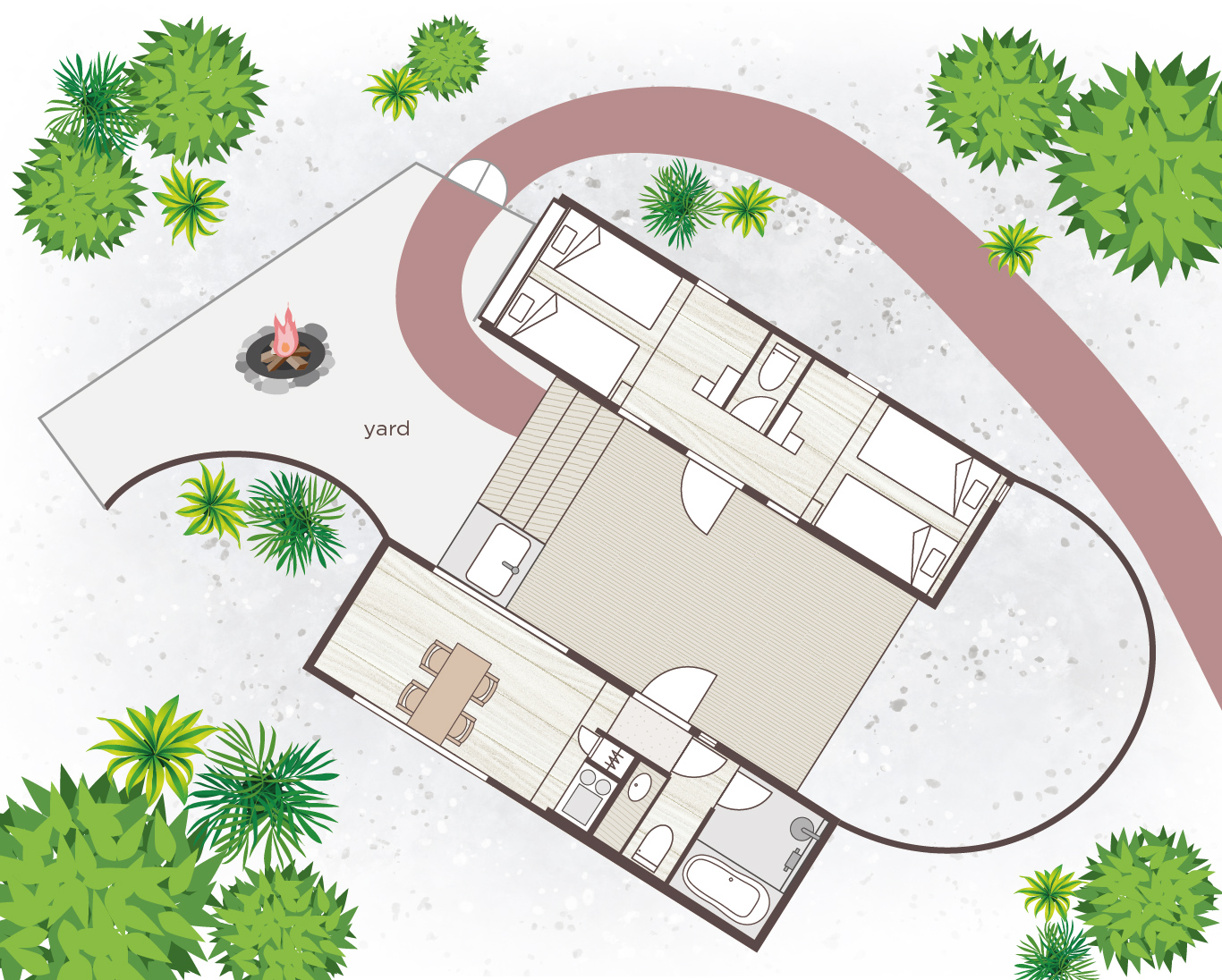 【Suite Villa】間取り図