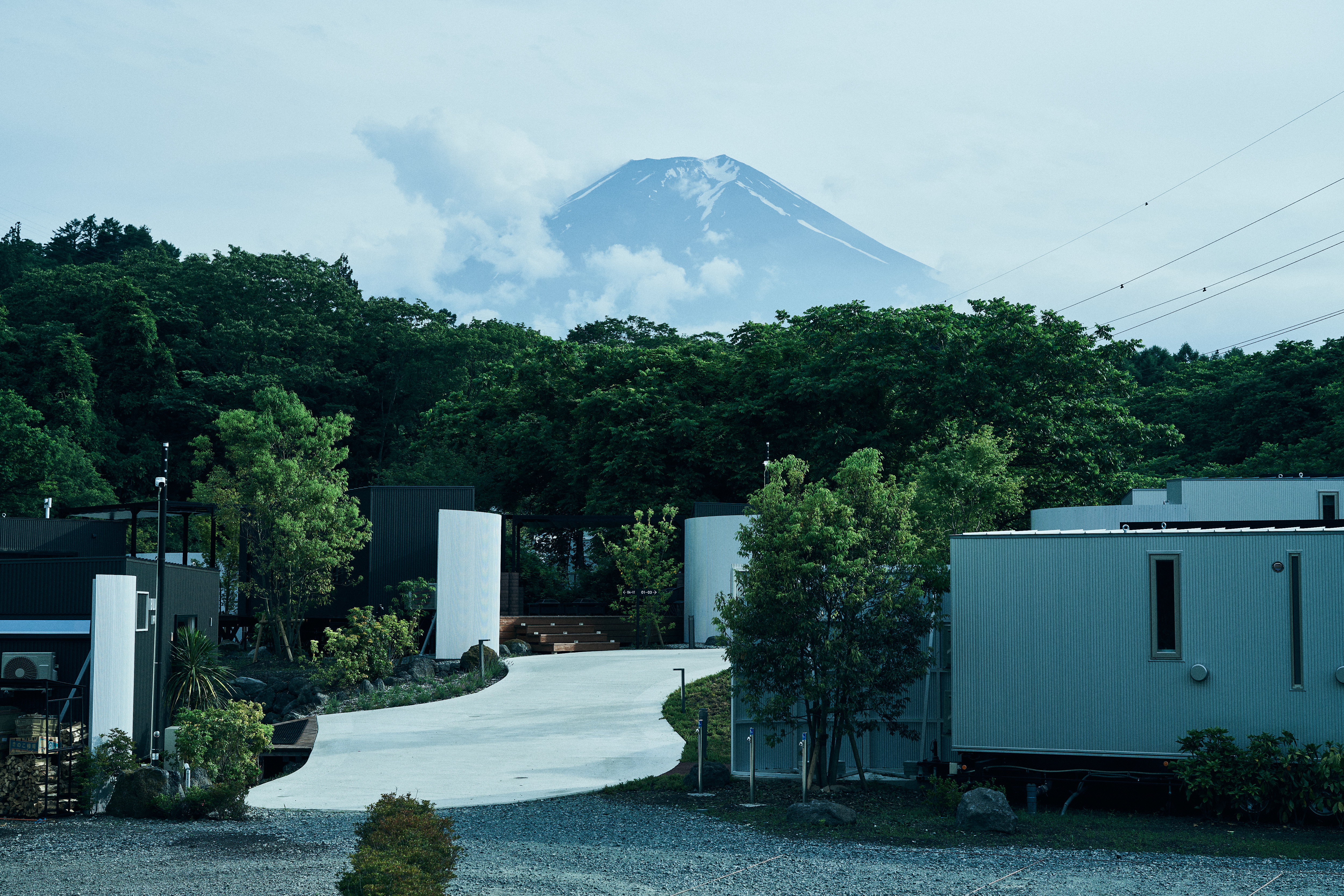 富士山を望む