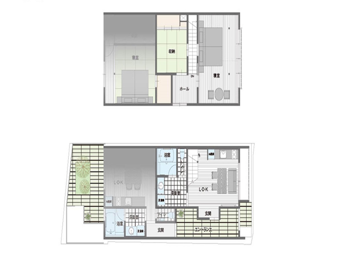 麻の葉／ASANOHA　平面図