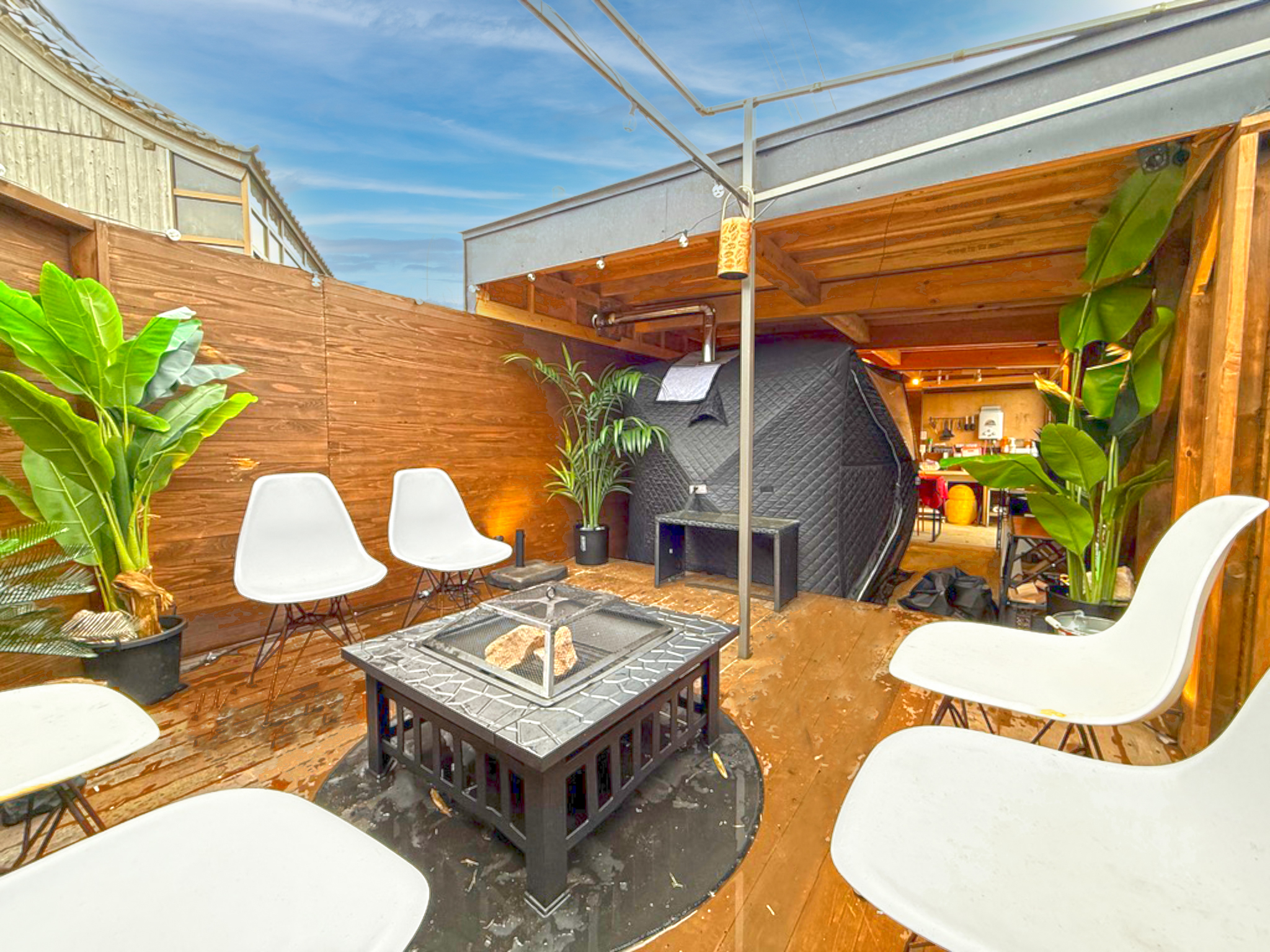 焚き火スペース