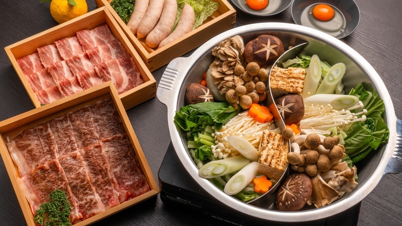 【早割30】最大16，800円OFF＜静岡二色しゃぶしゃぶ鍋＞プライベートヴィラで過ごす特別なサウナ