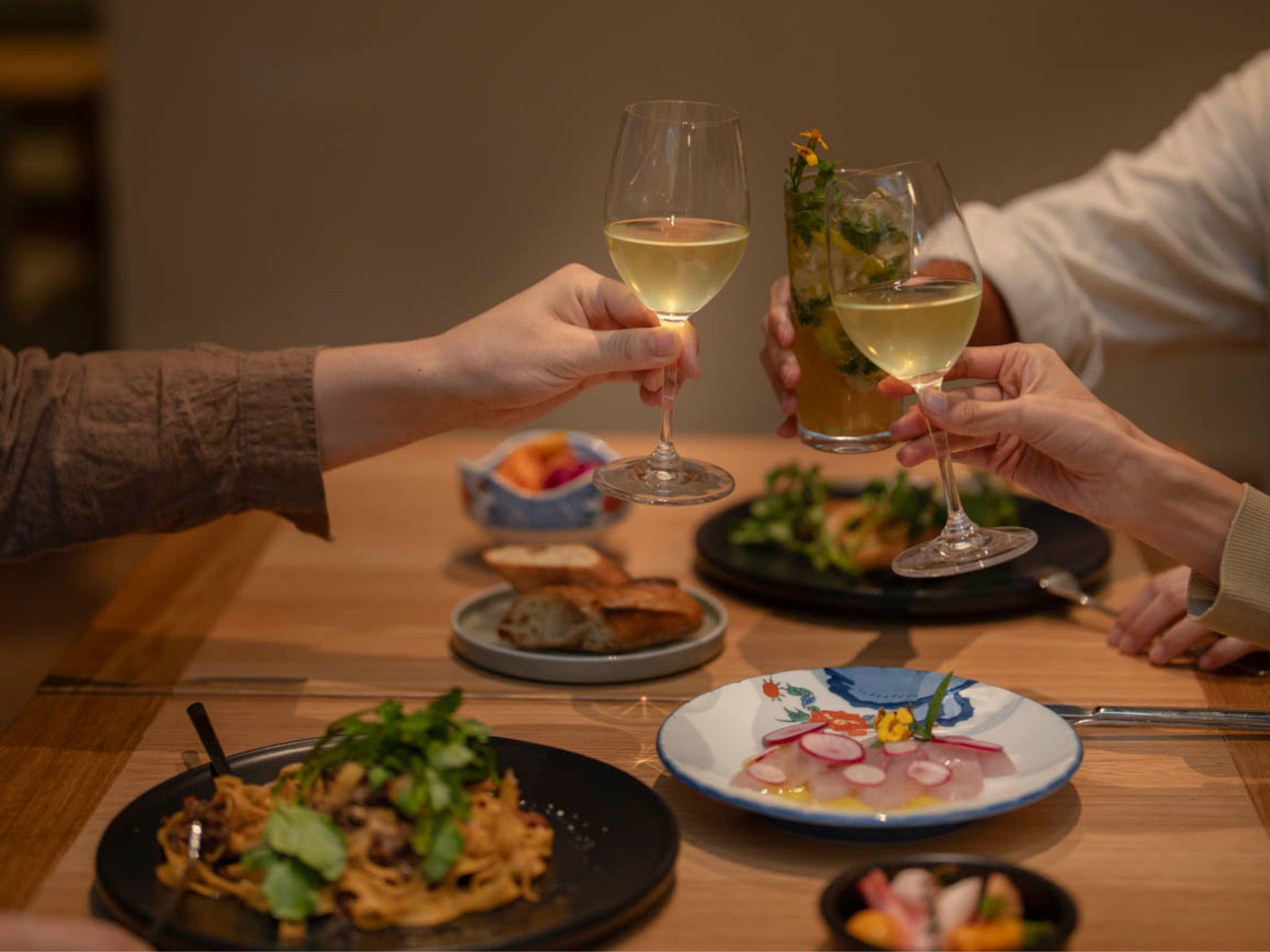 【10％OFF＆ワイン特典付き】＜連泊＞地魚と地元食材が織りなす真鶴ビストロシェアコース（2食付）