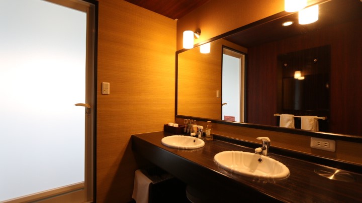 【プレミアムトリプル】広々としたダブルシンクで、快適な朝のひとときを。