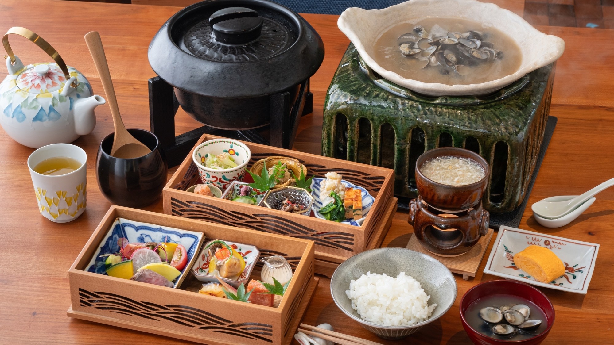 【朝食】料理人が心を込めて作る最高の朝食をご堪能いただけます。