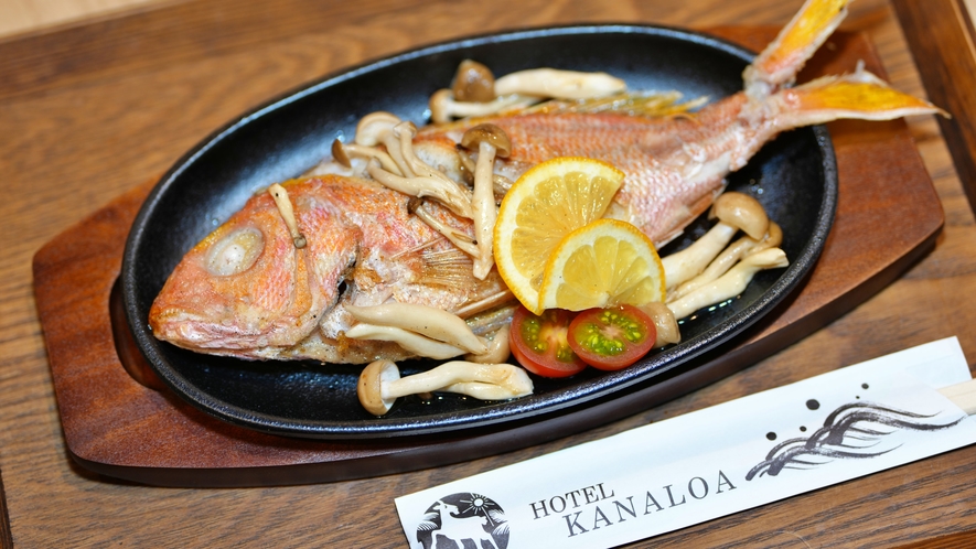 【レストランメニュー】島魚のバター焼き