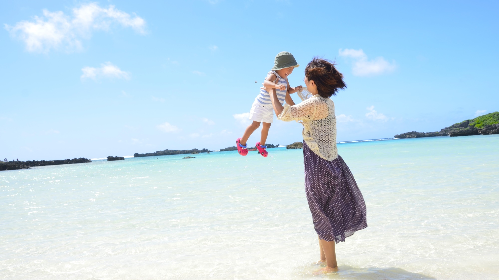 【シギラビーチ（リゾート内）】お子様とご一緒に宮古島の海をお楽しみください