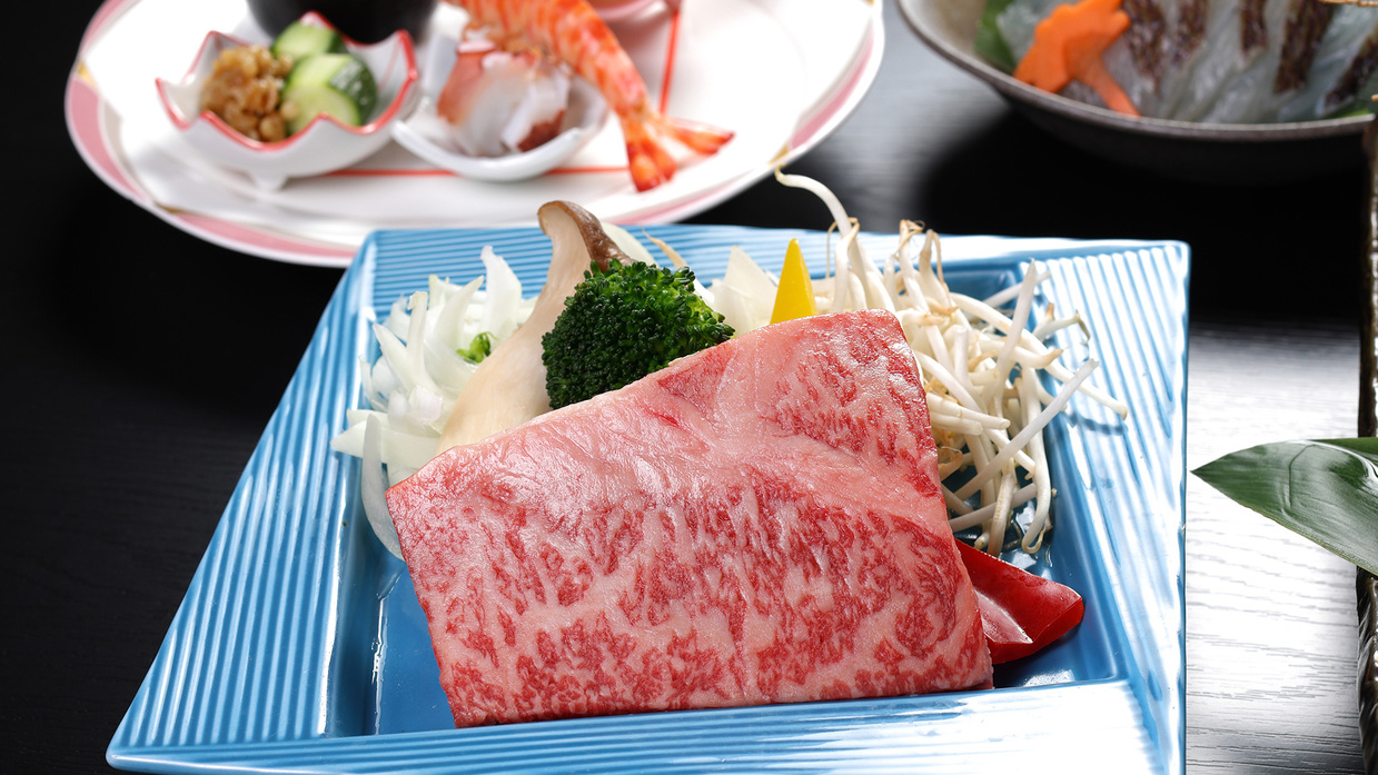 紀伊国2大食材『熊野牛』＋『伊勢海老』　紀州贅沢プラン【薇】