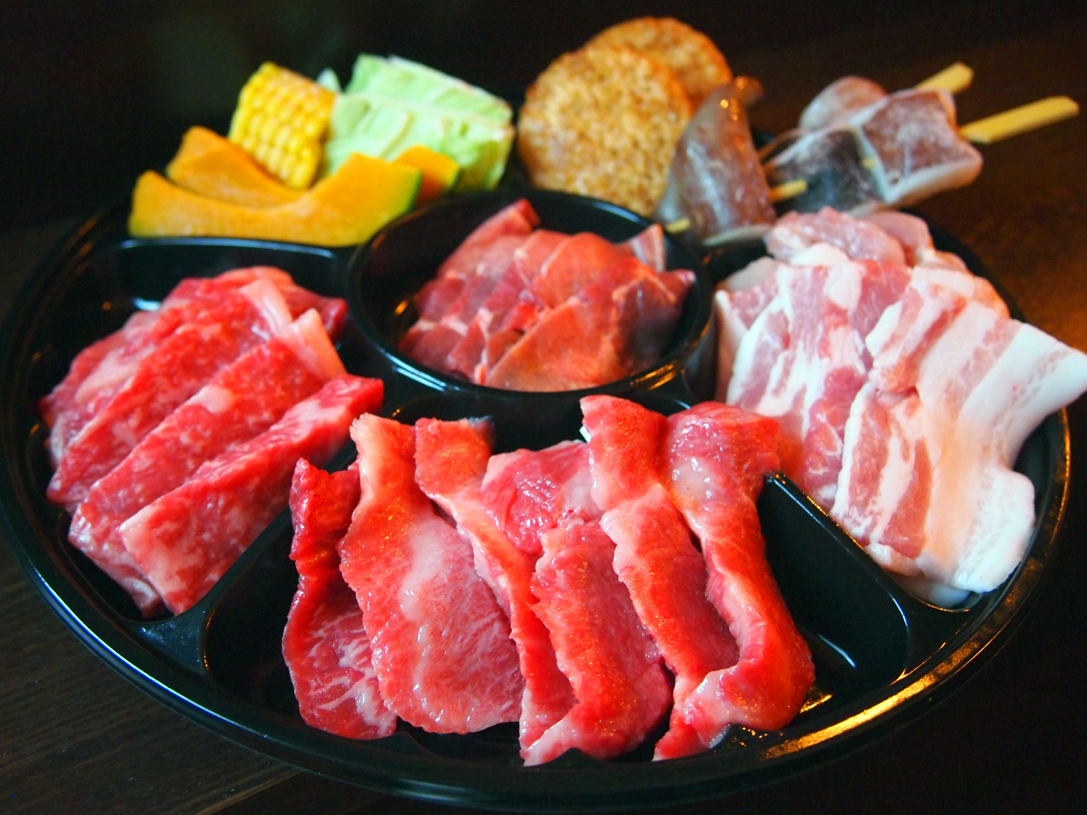 国産牛焼肉セット２人前（合計500g前後）