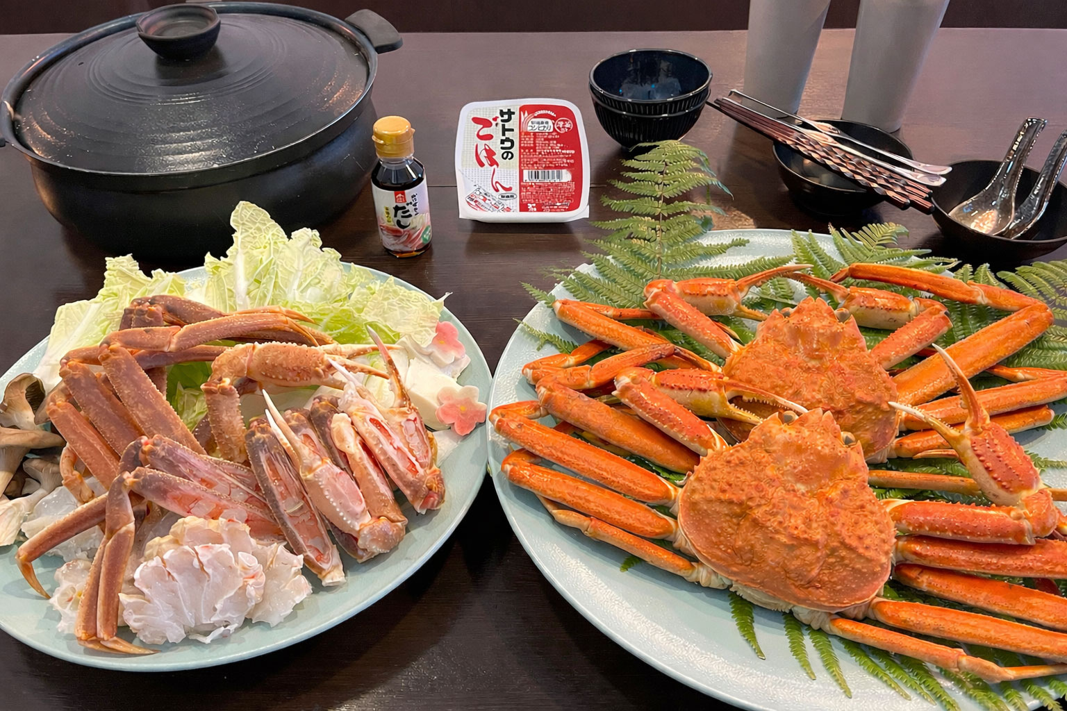 かにすき鍋＆茹でガニ姿２人前コース／月A