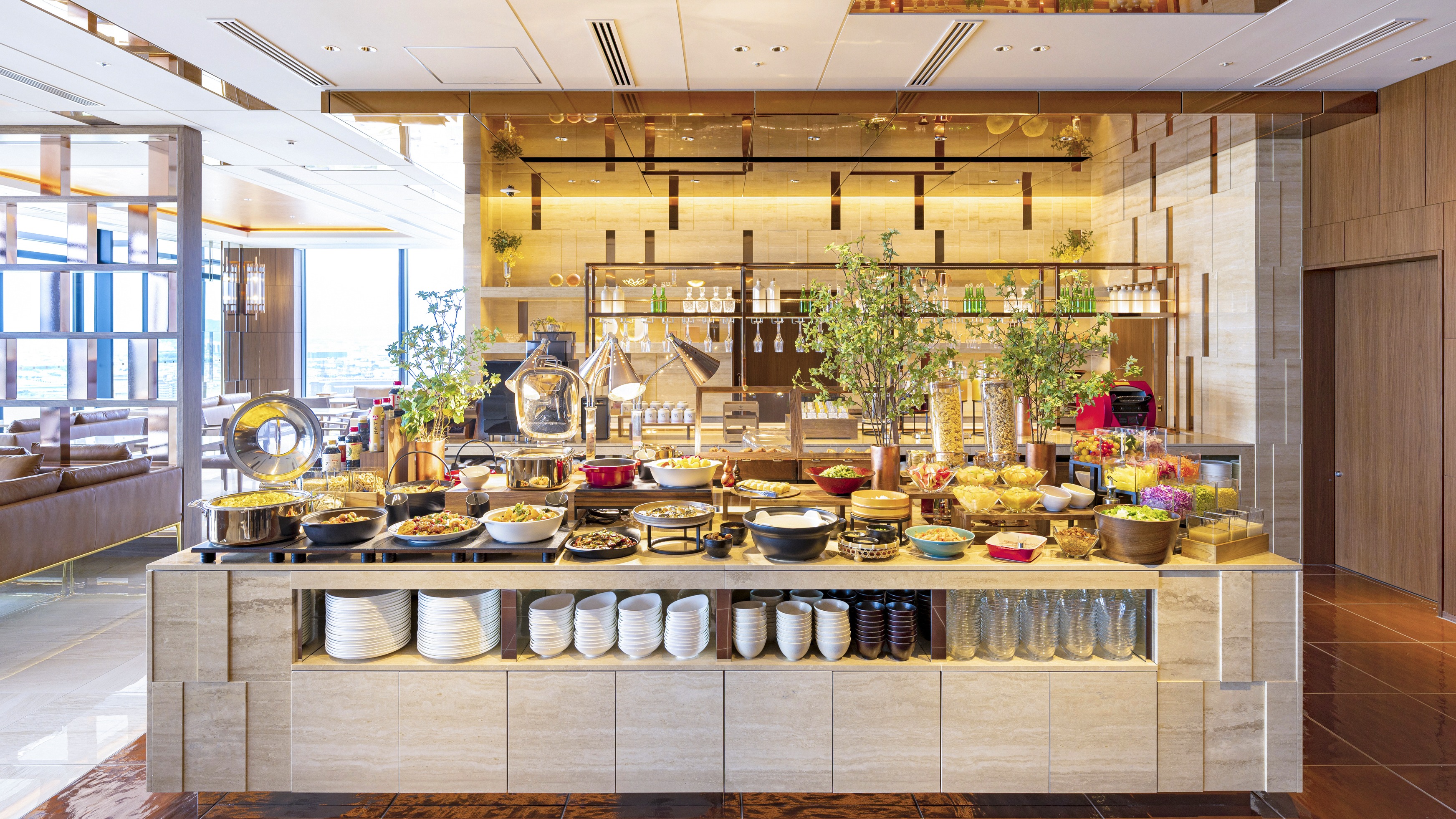 朝食ビュッフェ