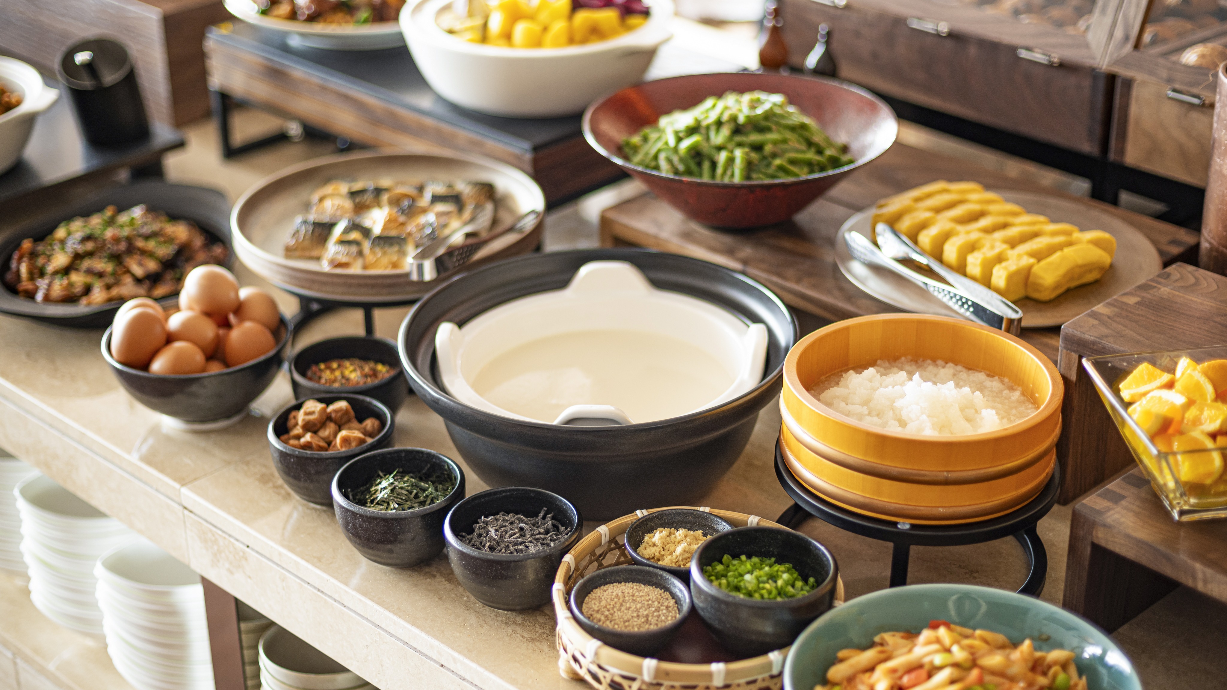 朝食ビュッフェ