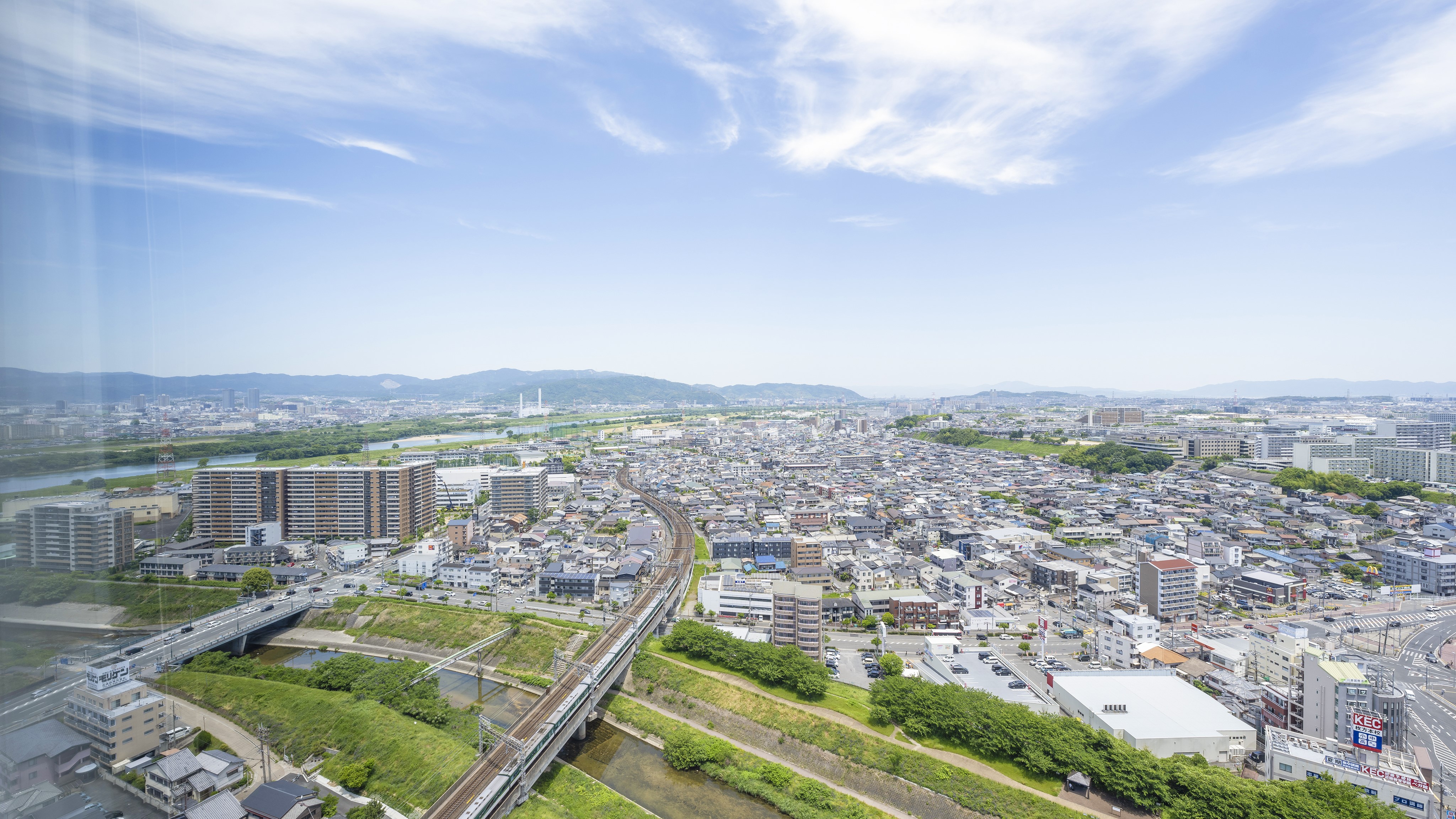 客室からの風景　トレインビュー