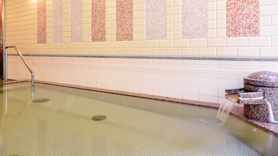 *大浴場　内湯　　歴史のある浅間温泉のお湯をこころゆくまでお楽しみください。