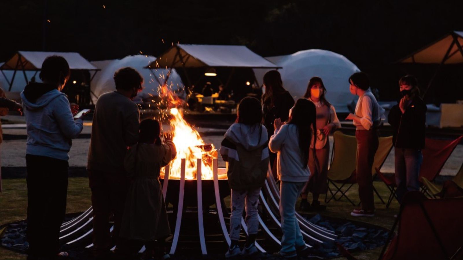 【さき楽／早割60】早期予約で20％オフ★自慢のコースBBQ＆焚き火に癒されるグランピングをお得に