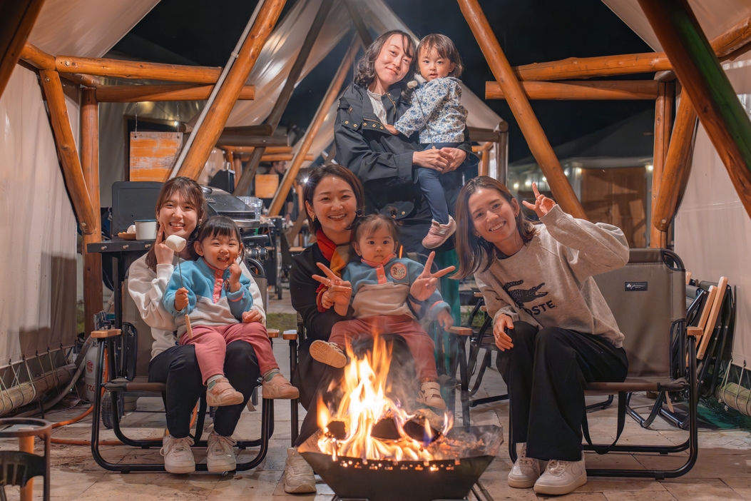 【スキ旅】【平日限定】贅沢BBQ＆マフィンモーニングでアウトドア体験！焚火と星空を楽しむグランピング