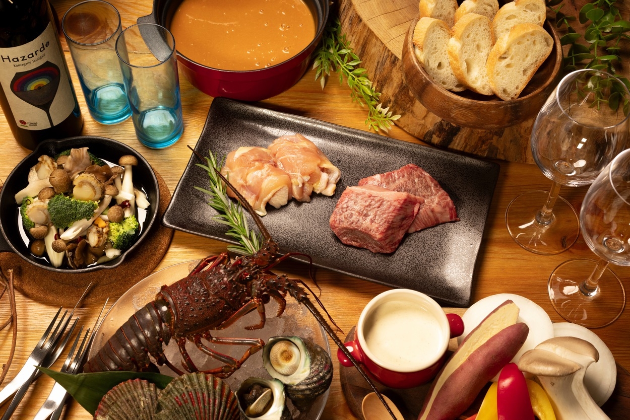 【秋限定／1泊2食】豪華・伊勢海老と松阪牛の極みBBQ！ドリンク飲み放題＆持込OKのセルフ燻製体験