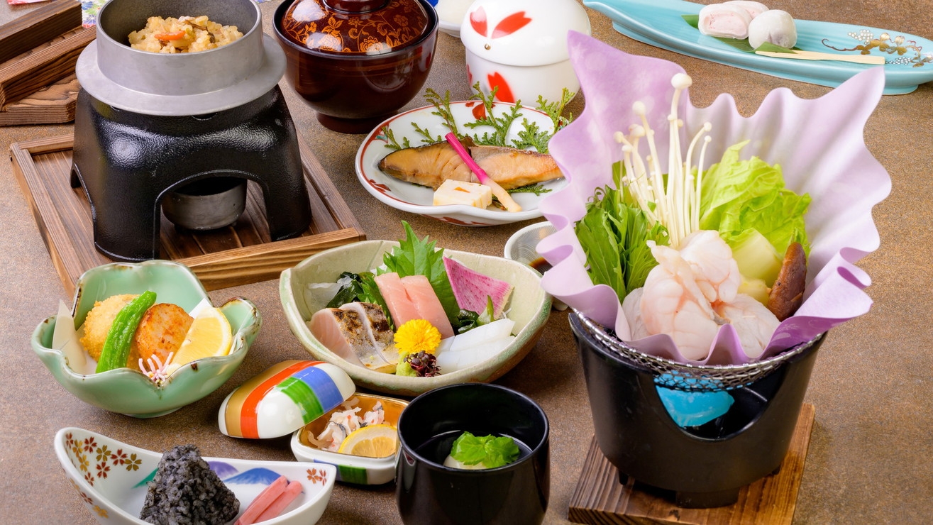 【冬旅×和食会席】冬の味覚を和食で味わう♪地元産の旬食材を使った和食会席プラン（夕朝食付）